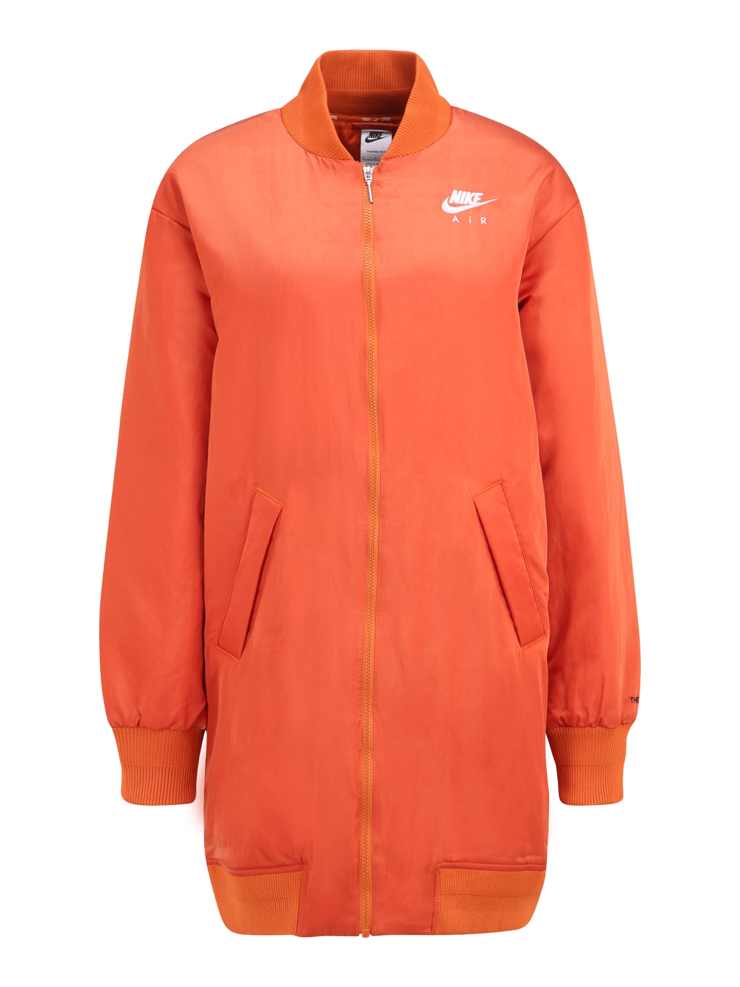 Nike Sportswear Demisezoninė striukė oranžinė / balta