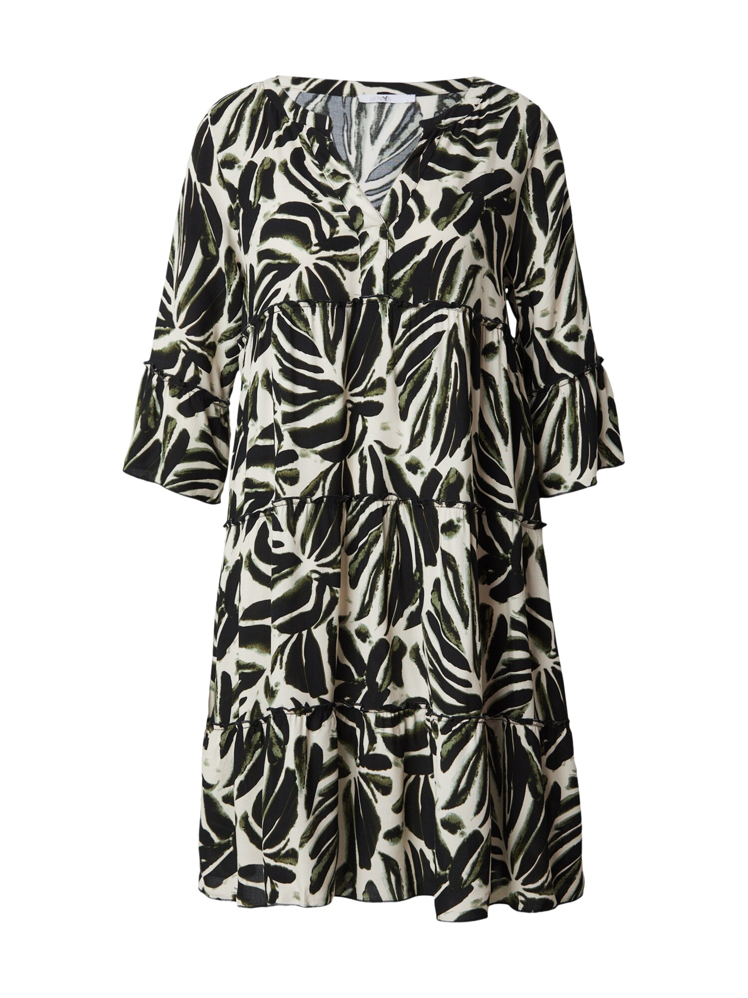 Hailys Rochie 'Ra44nia'  crem / verde / negru