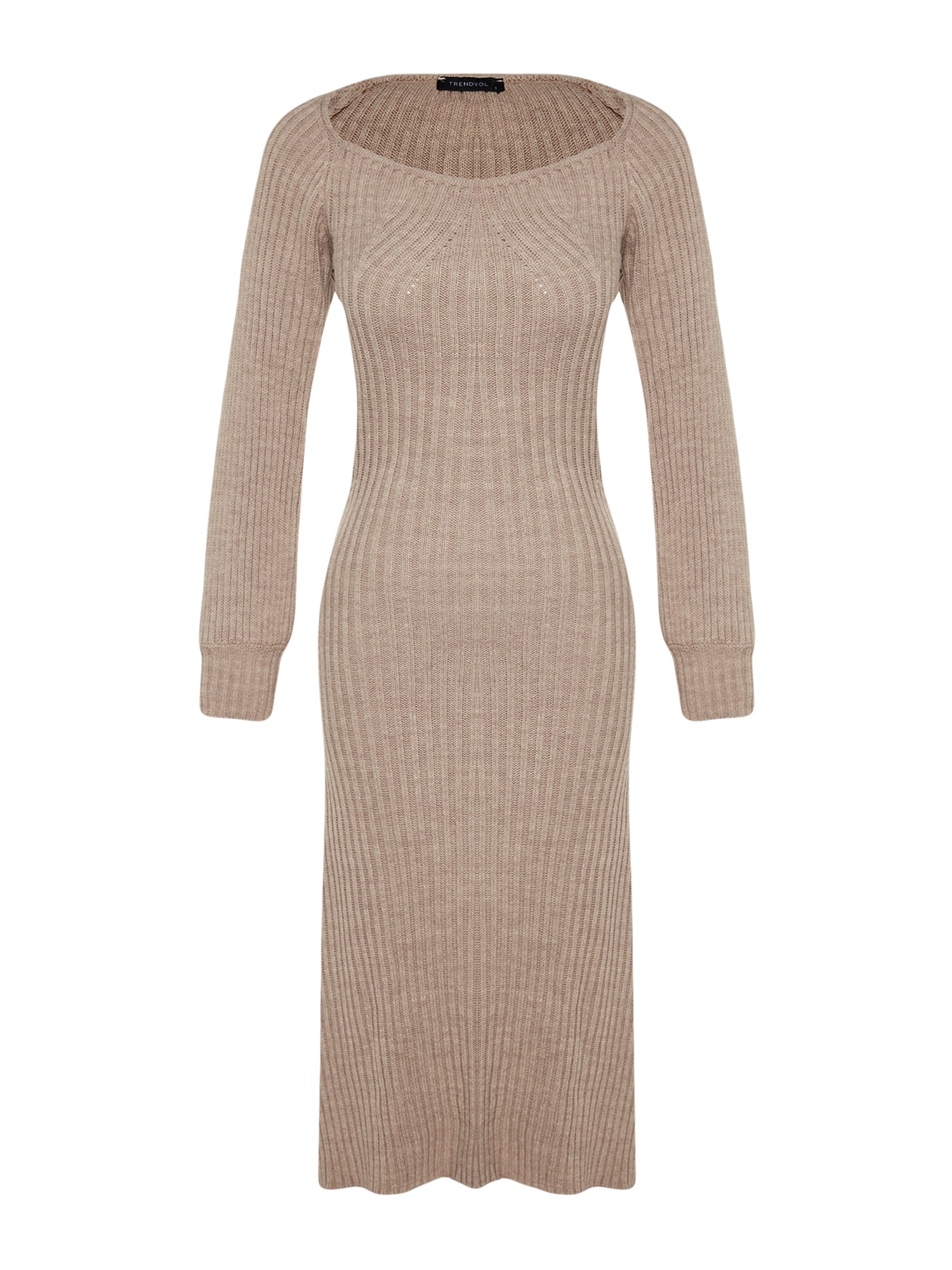 Trendyol Rochie tricotat  maro deschis