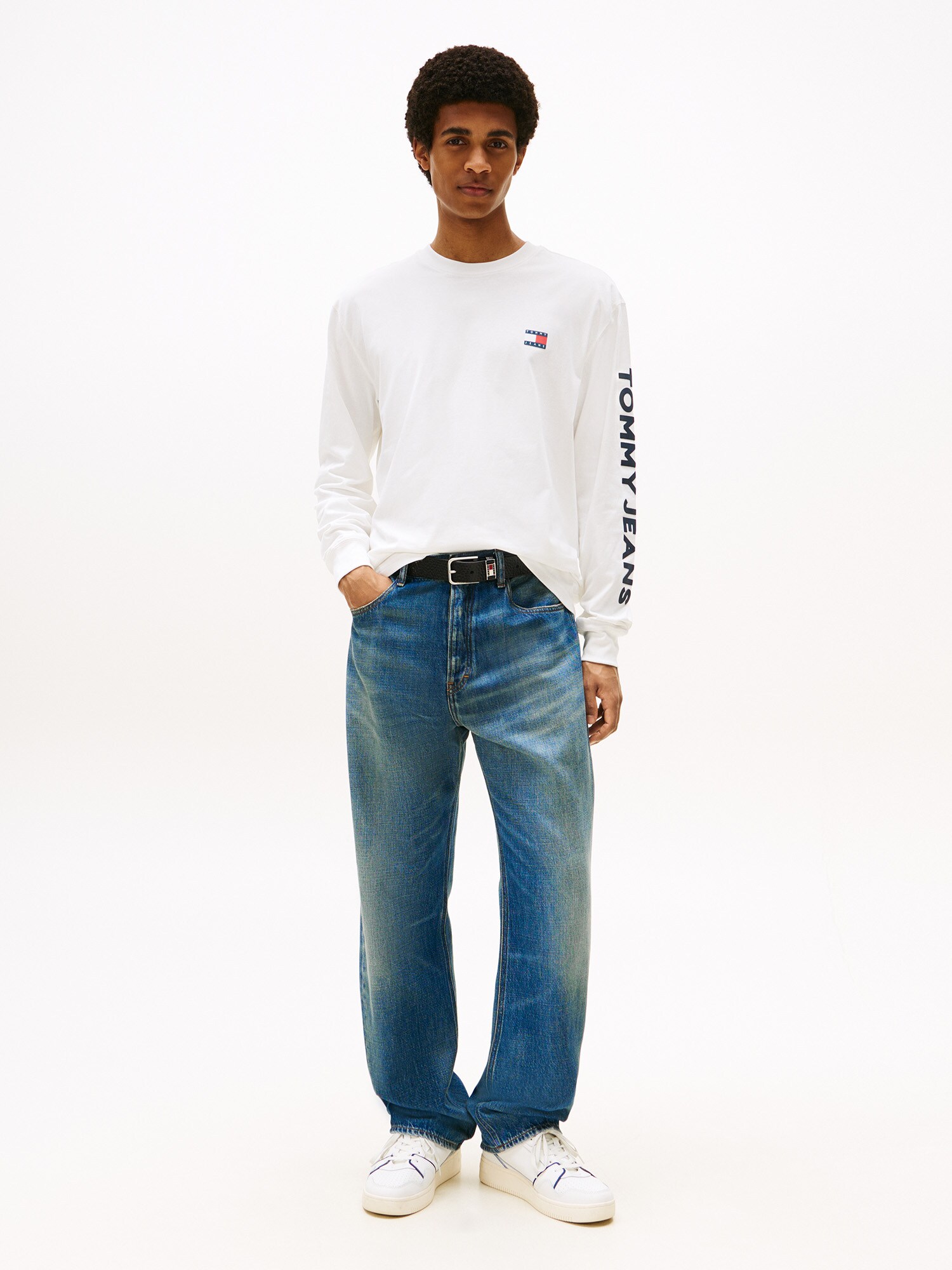 Tommy Jeans Tričko 'CLSC' tmavomodrá / biela (obrázok 4)