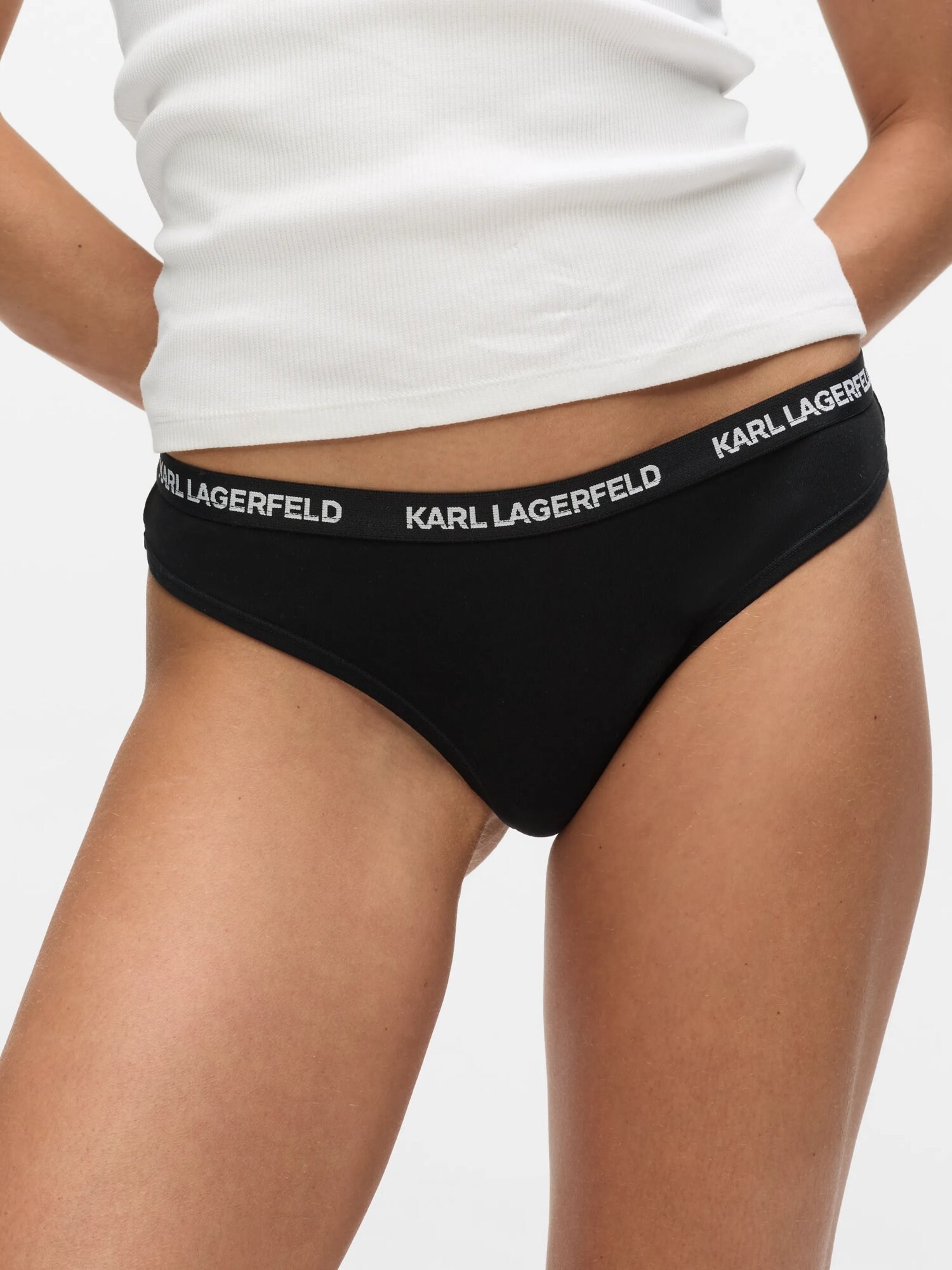 Karl Lagerfeld Braga negro / blanco – imagen 4