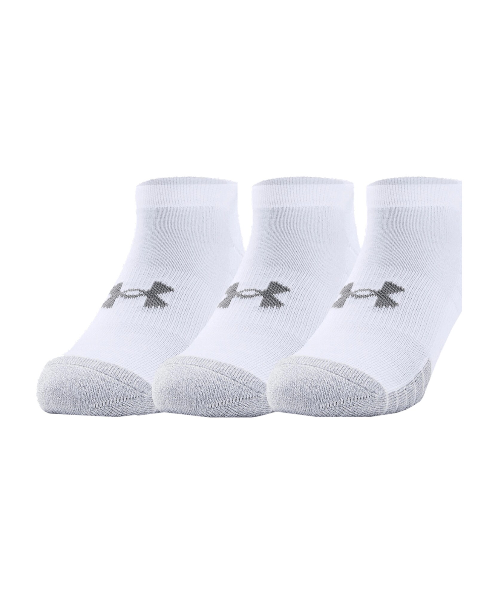 UNDER ARMOUR Sportinės kojinės  balta / pilka