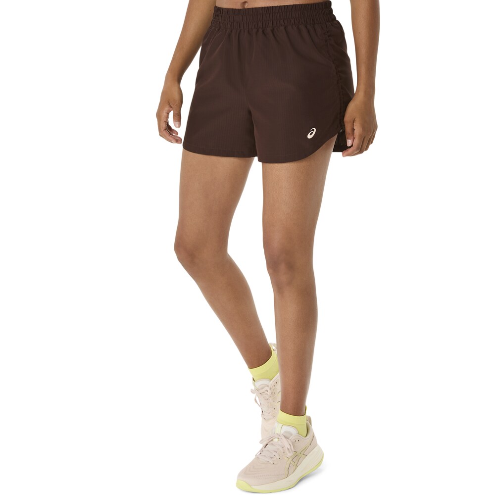 ASICS Sportshorts Damen Größe S dunkelbraun / weiß