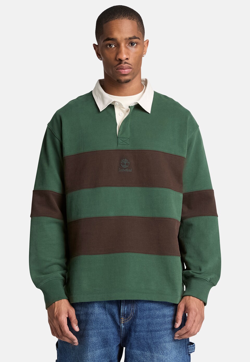 Sweatshirt mörkgrön / svart