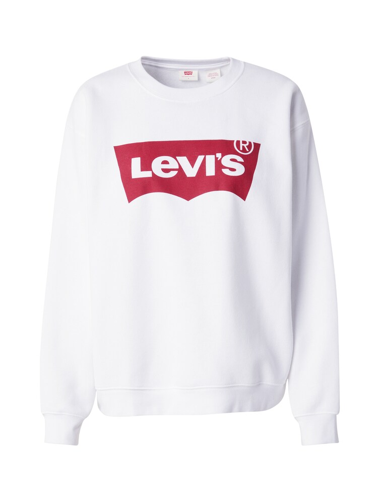 LEVI'S Sweatshirt 'Graphic Everyday Crew Sweatshirt' Damen Größe L rot / weiß