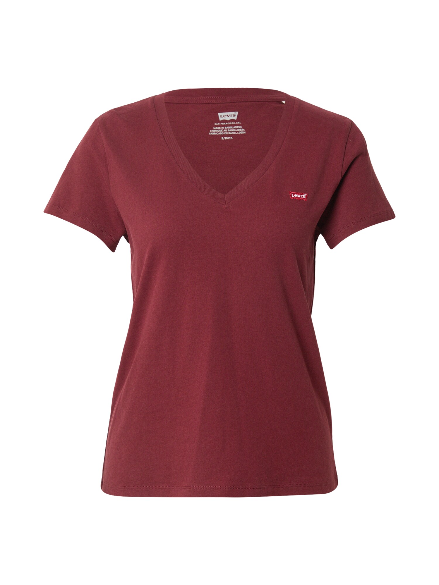 LEVIS ® Tricou The Perfect V-Neck  portocaliu / roșu bordeaux