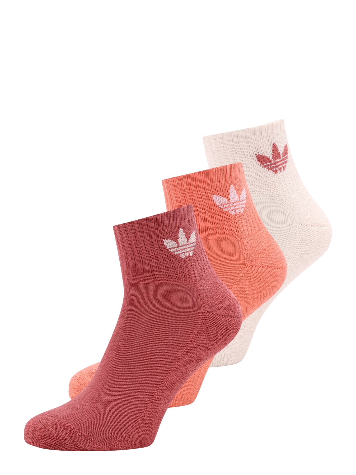 ADIDAS ORIGINALS Șosete  bej deschis / corai / roșu burgundy