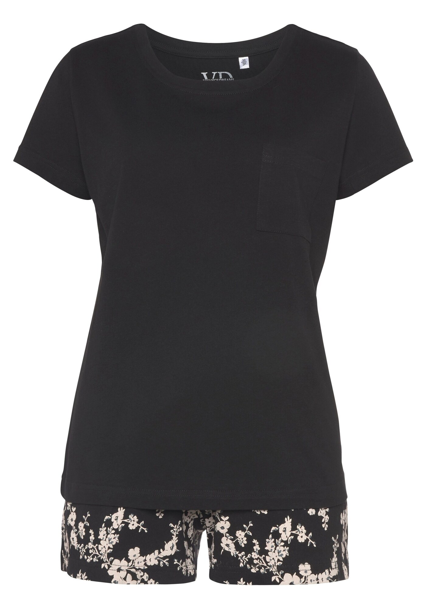 VIVANCE Pantaloni scurți Dreams  bej / negru