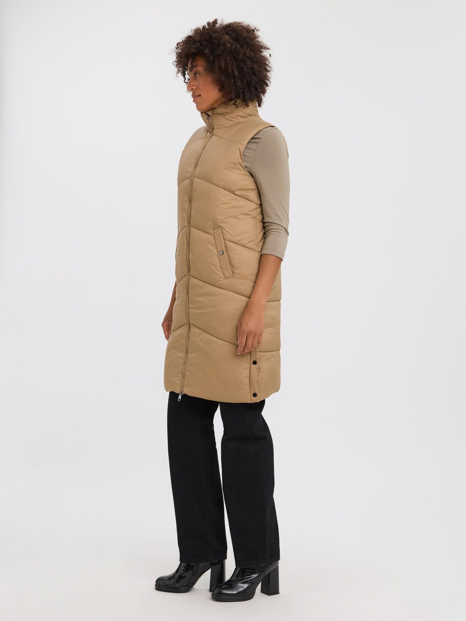 VERO MODA Mellény 'Uppsala'  világosbarna termék 2. képe