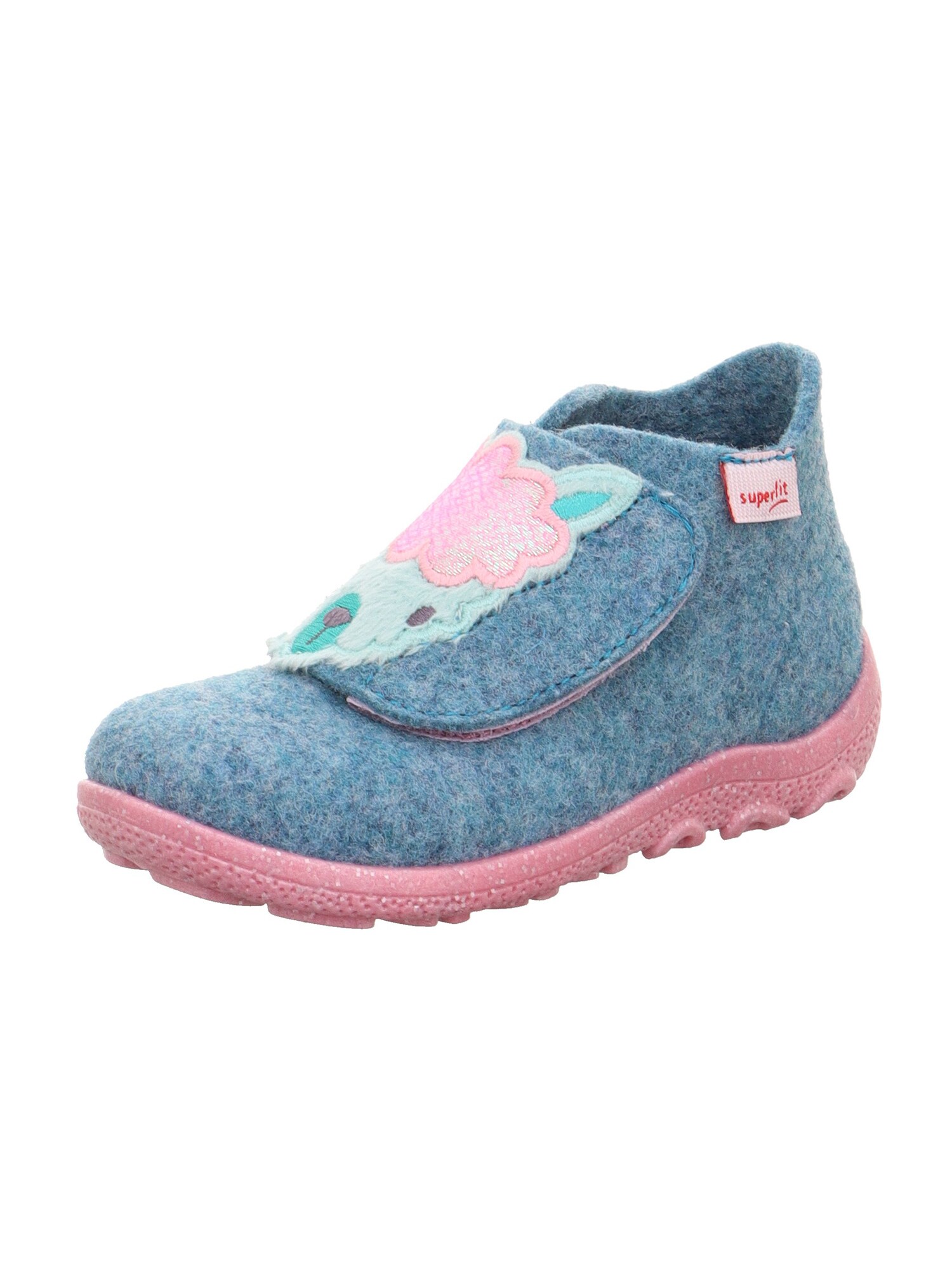 SUPERFIT Papuci de casă HAPPY OCTI cyan / verde petrol / verde deschis / roz