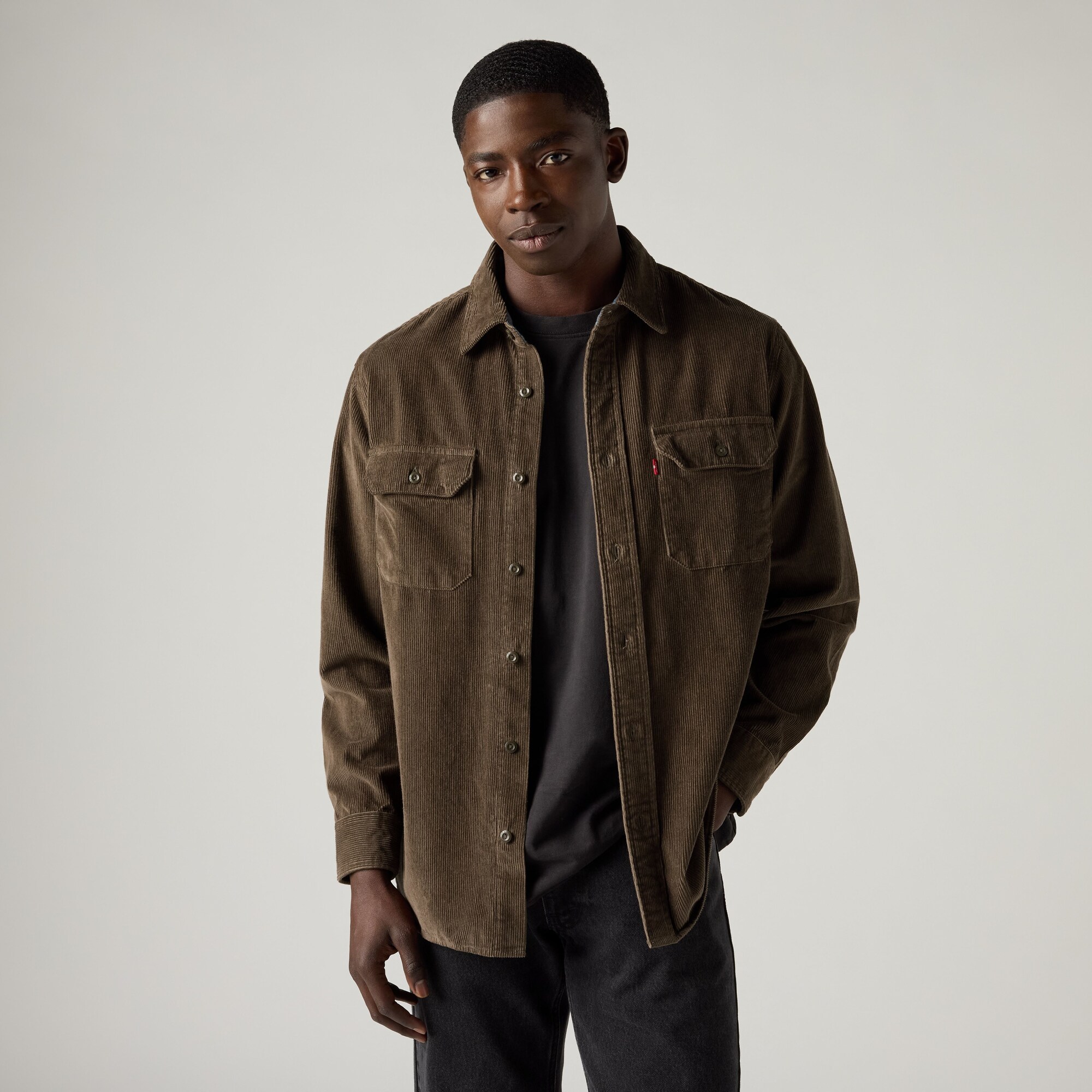 LEVI'S ® Camisa 'CLASSICWORKER'  chocolate – imagen 4