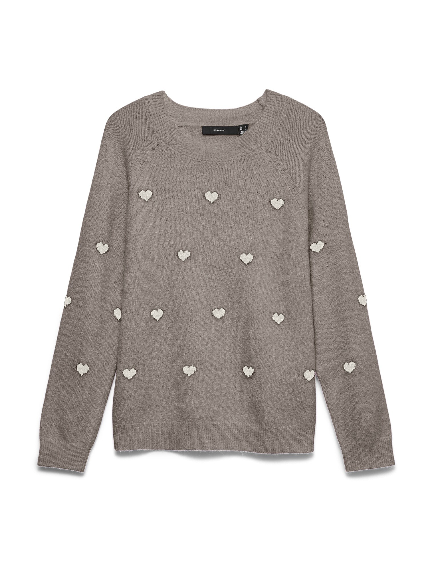 Vero Moda Maternity Sveter 'VMMDoffy'  tmavošedá / biela