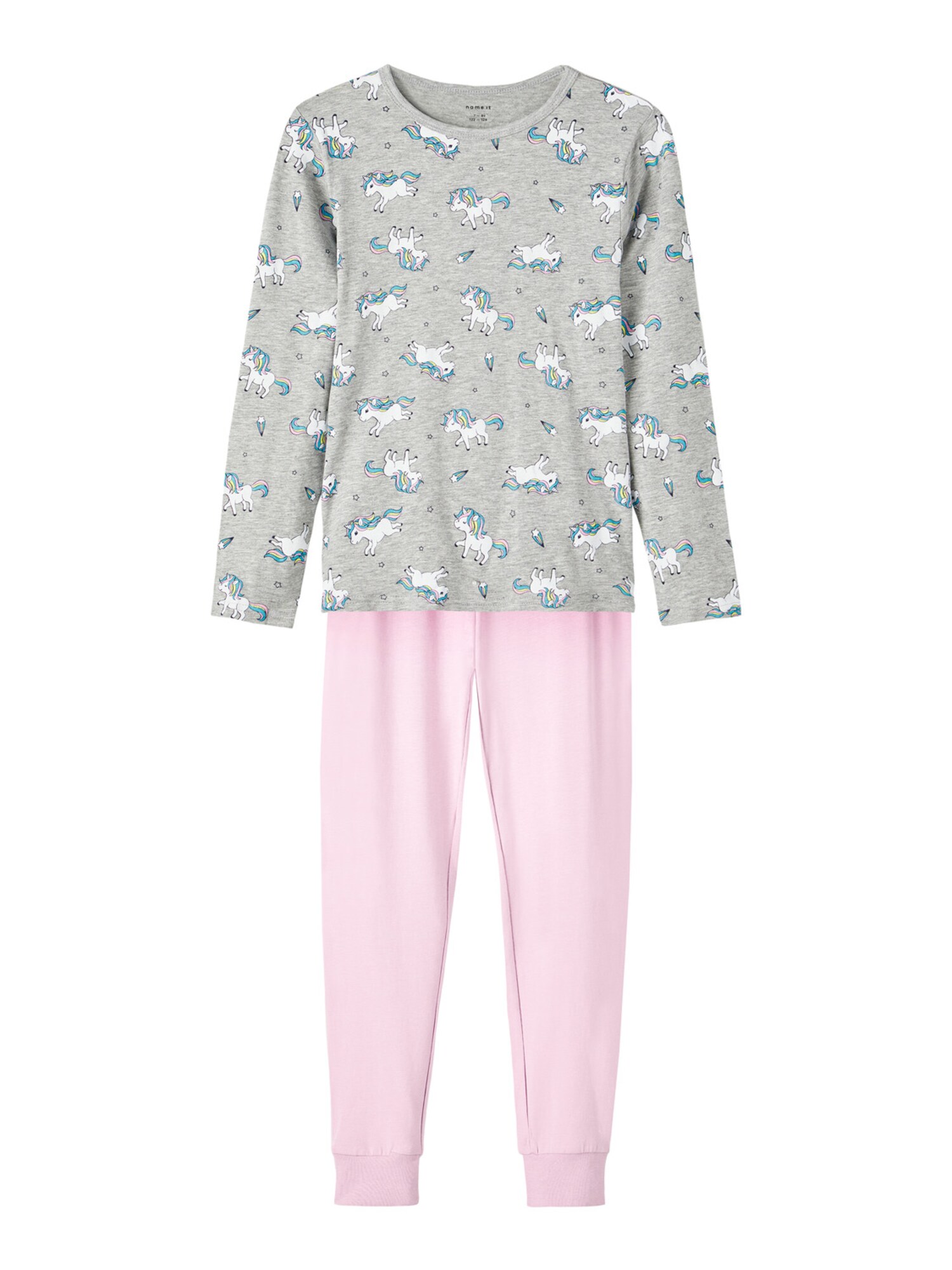 NAME IT Pijama  azul claro / acinzentado / cor-de-rosa / branco
