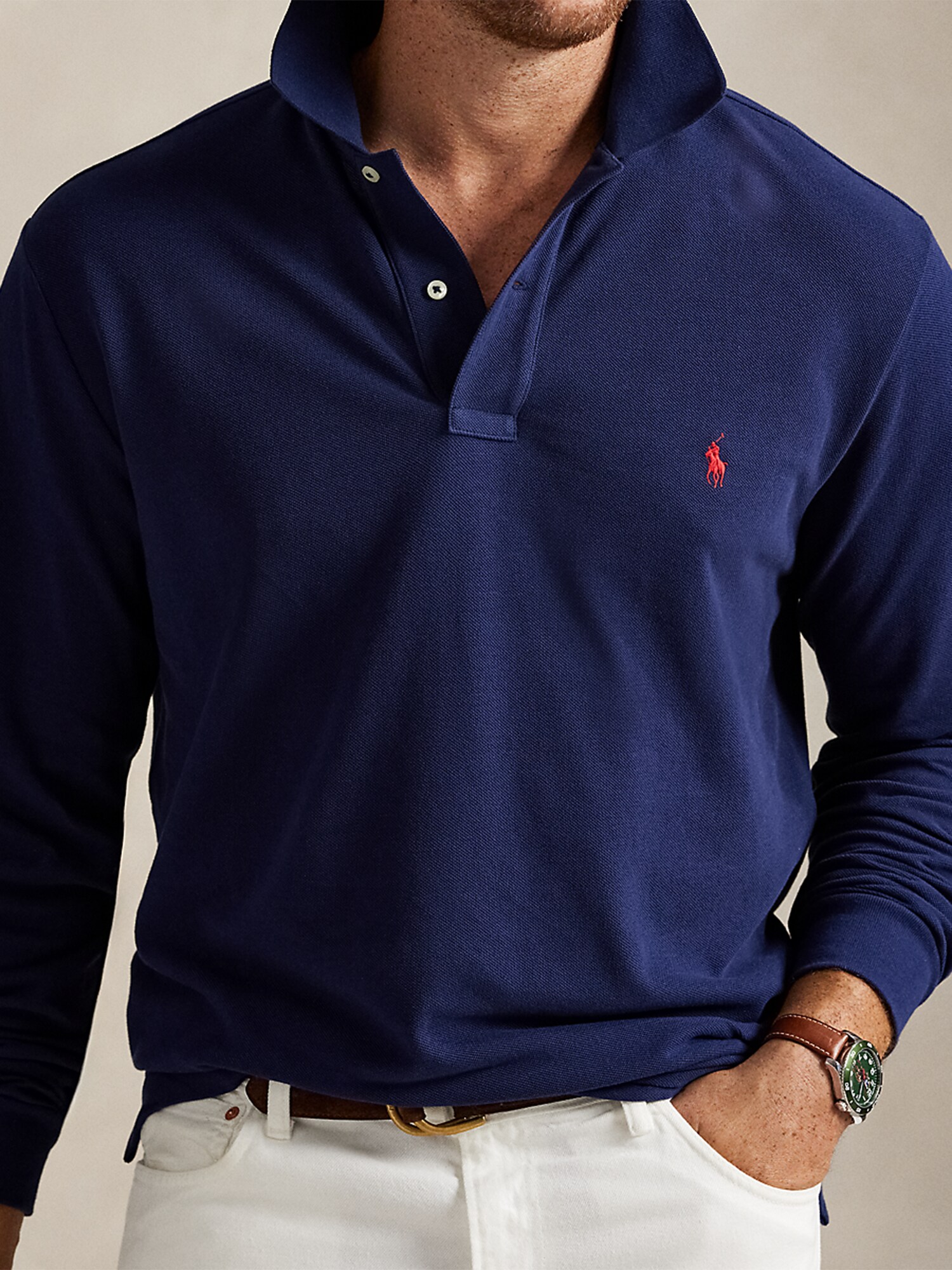 Polo Ralph Lauren Big & Tall Tričko námornícka modrá / červená (obrázok 5)