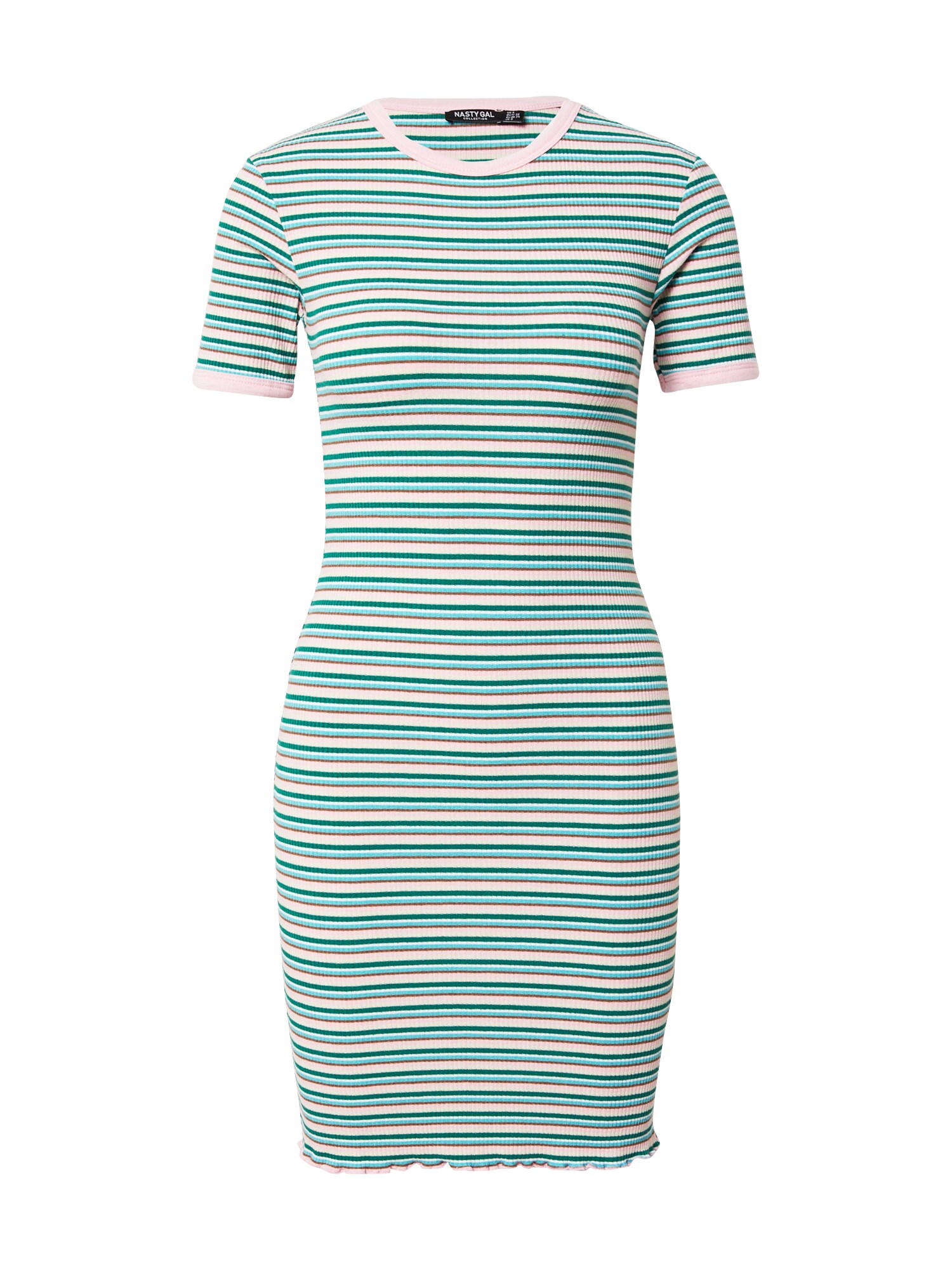 Nasty Gal Rochie  maro / verde / roz