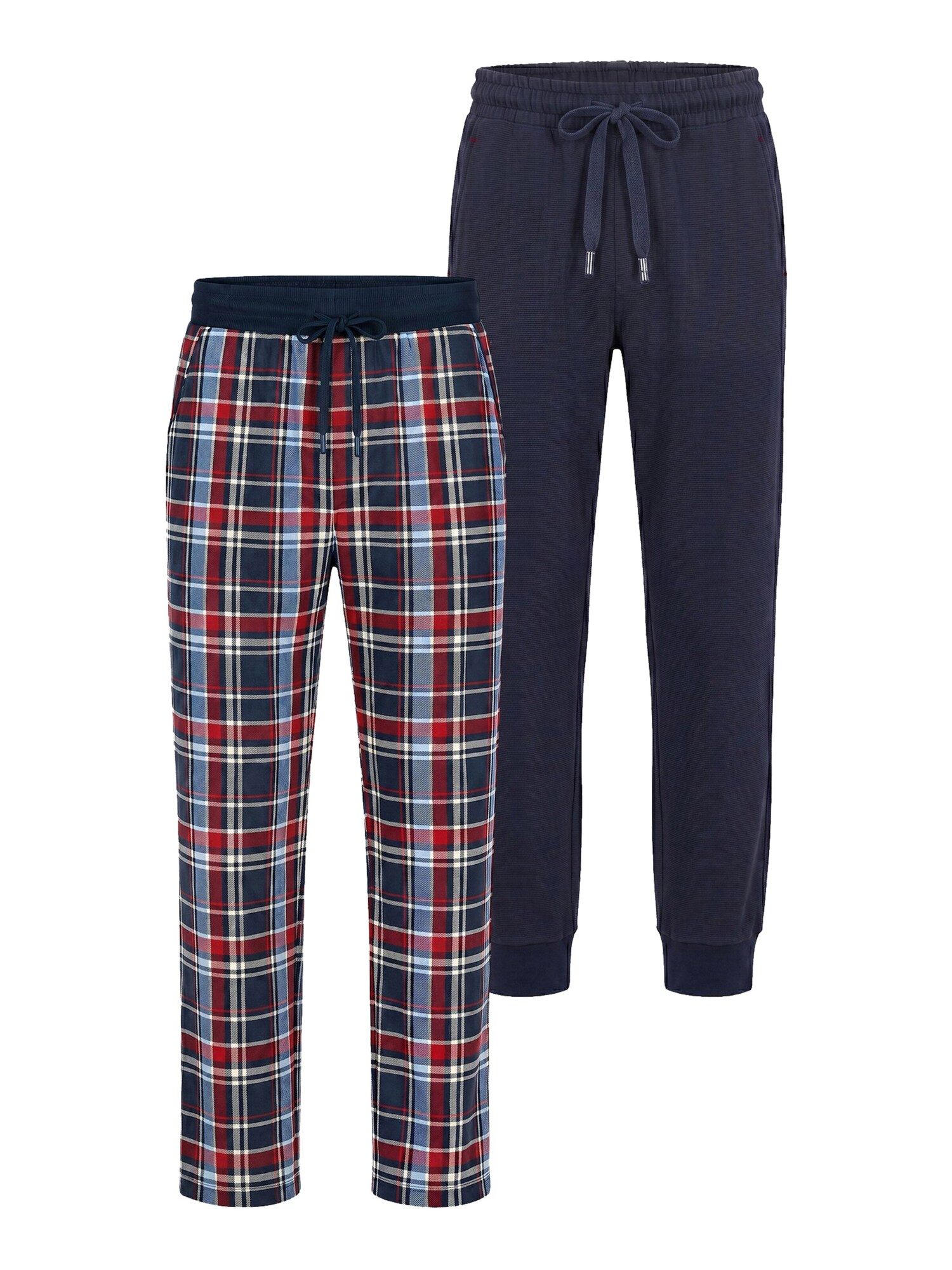 Phil & Co. Berlin Pyjamahose Phil & Co Heren Lange Pyjamabroeken 2-Pack