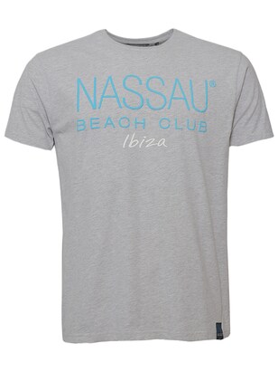 NASSAU Beach Club Shirt ‘NB231040’ Lichtblauw / Grijs / Zwart / Wit