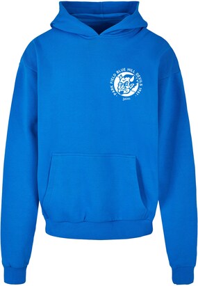 Merchcode Sweatshirt ‘Park Fields – Blue Devils’ Blauw / Wit