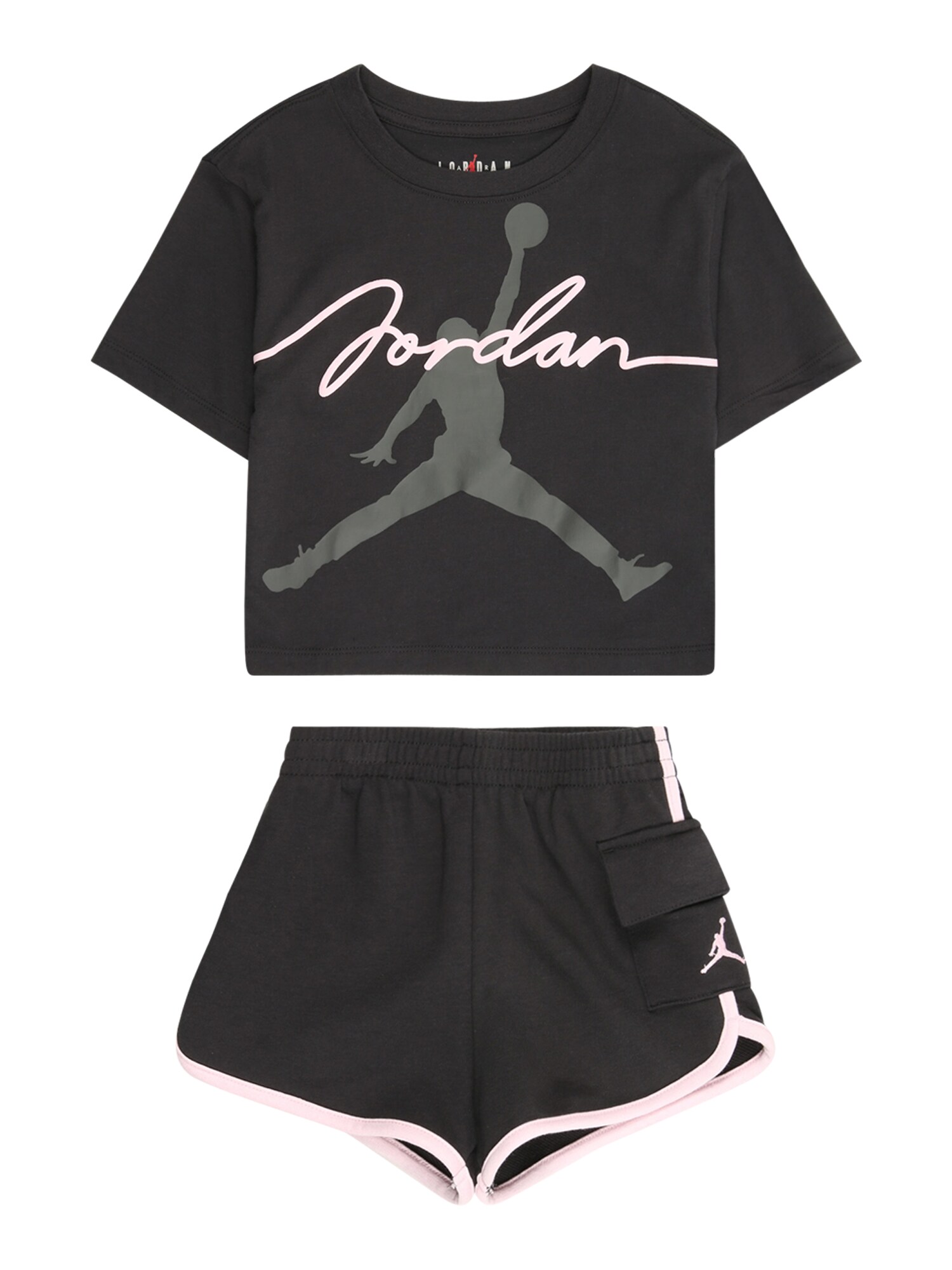 Jordan Jogging ruhák  szürke / rózsaszín / fekete akciós termékkép 1