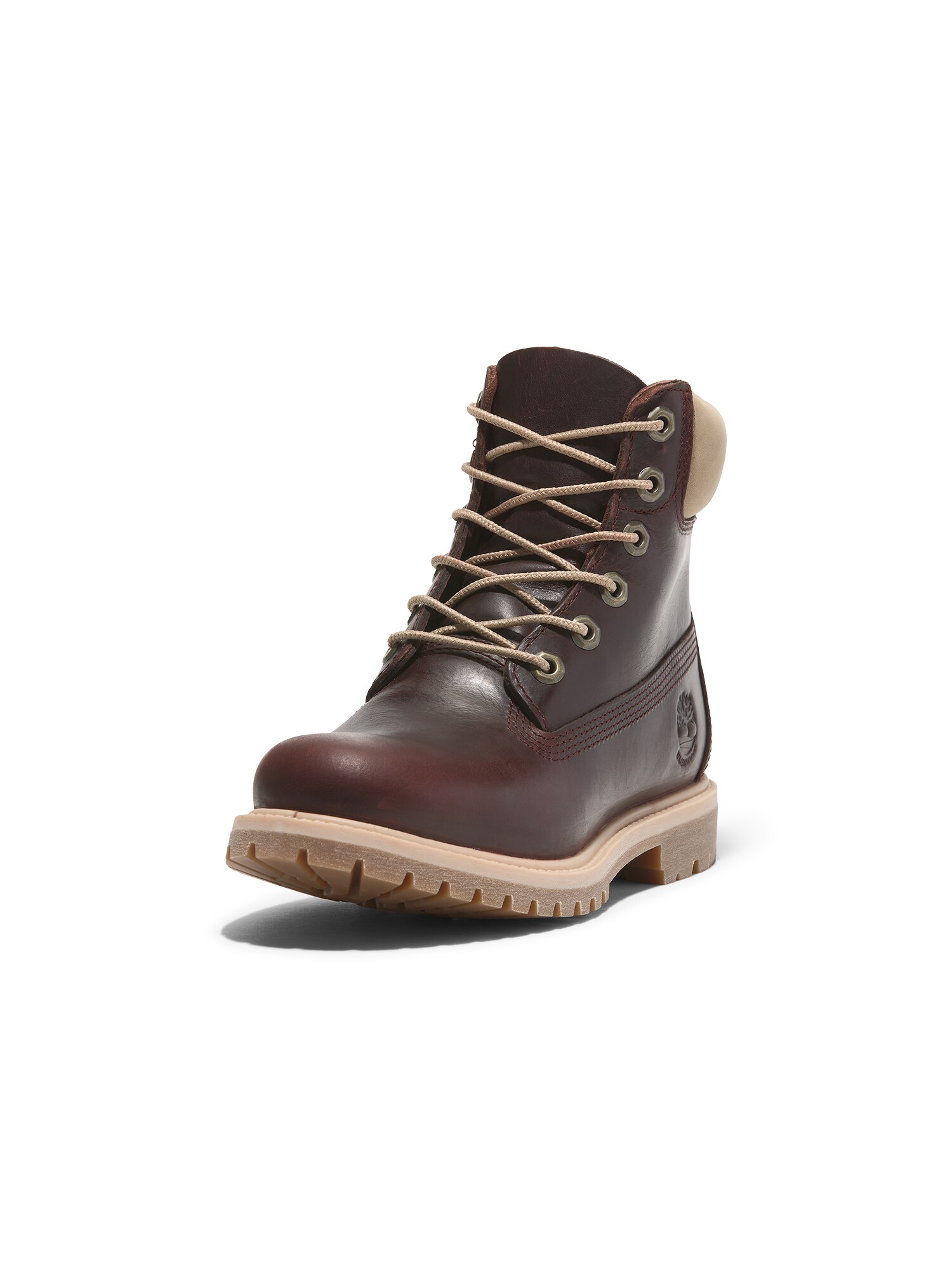 TIMBERLAND Fűzős rövid szárú csizmák  bézs / burgundi vörös akciós termékkép 1