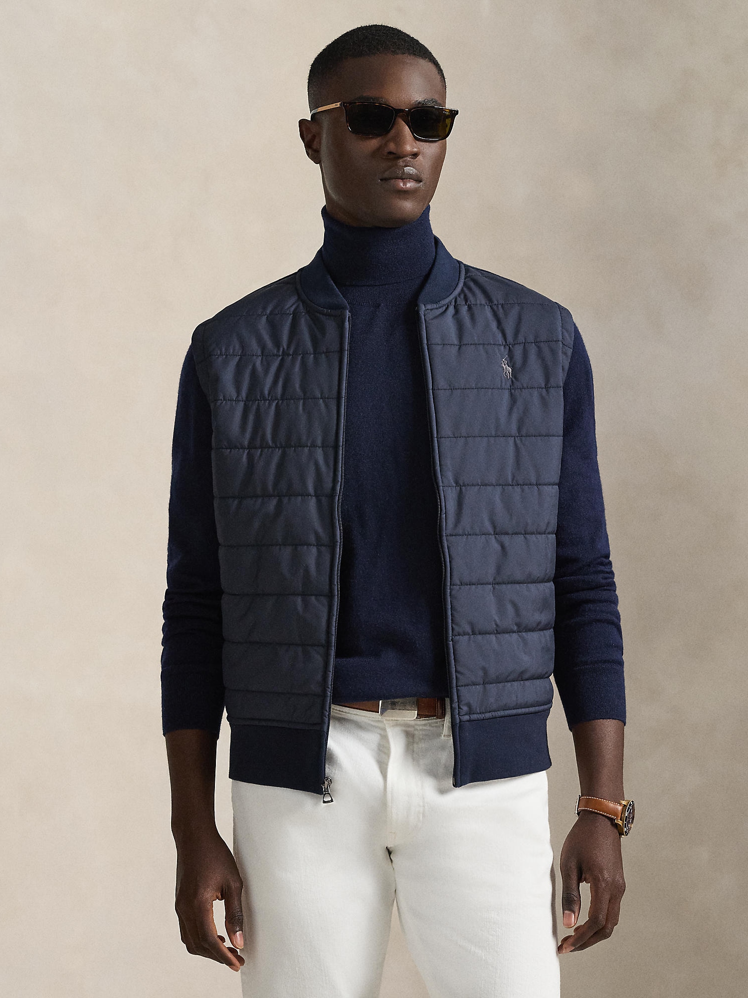 Polo Ralph Lauren Herren - Westen 32/1 DBL KNIT JACQ-KNT-SHIRT