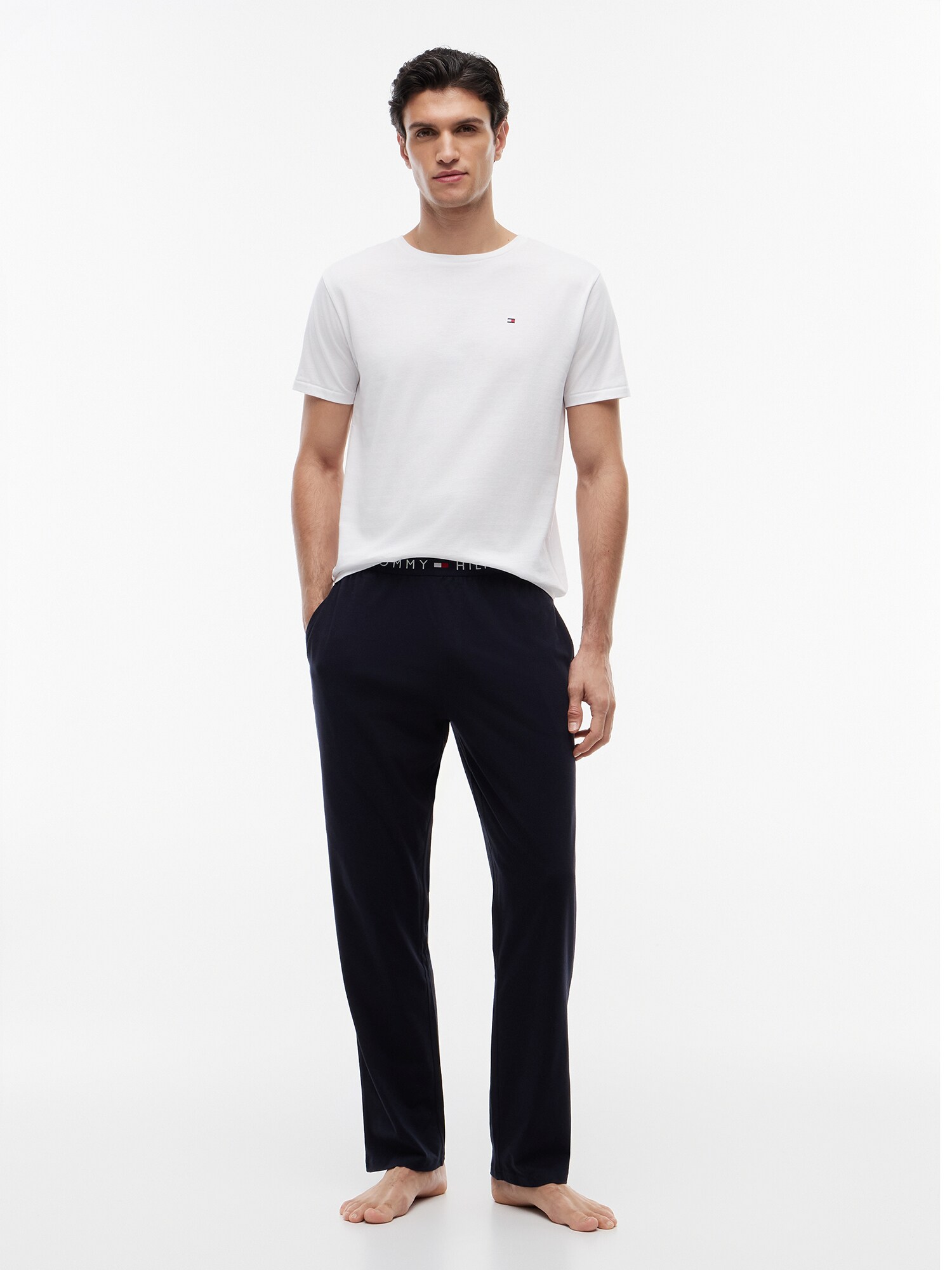 Tommy Hilfiger Underwear Pyžamové nohavice námornícka modrá / červená / biela (obrázok 4)