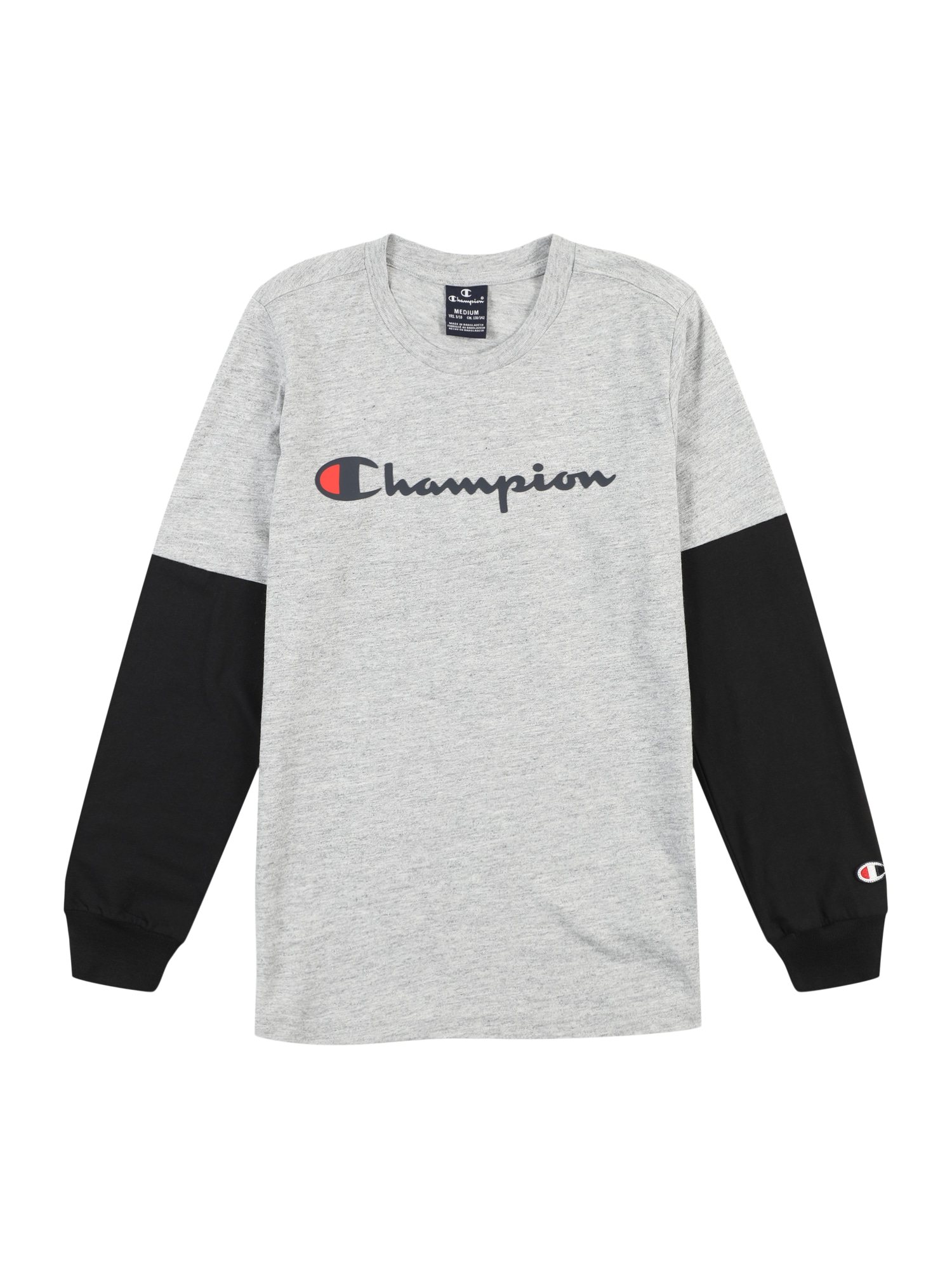 Champion Authentic Athletic Apparel Tričko  svetlosivá / pastelovo červená / čierna