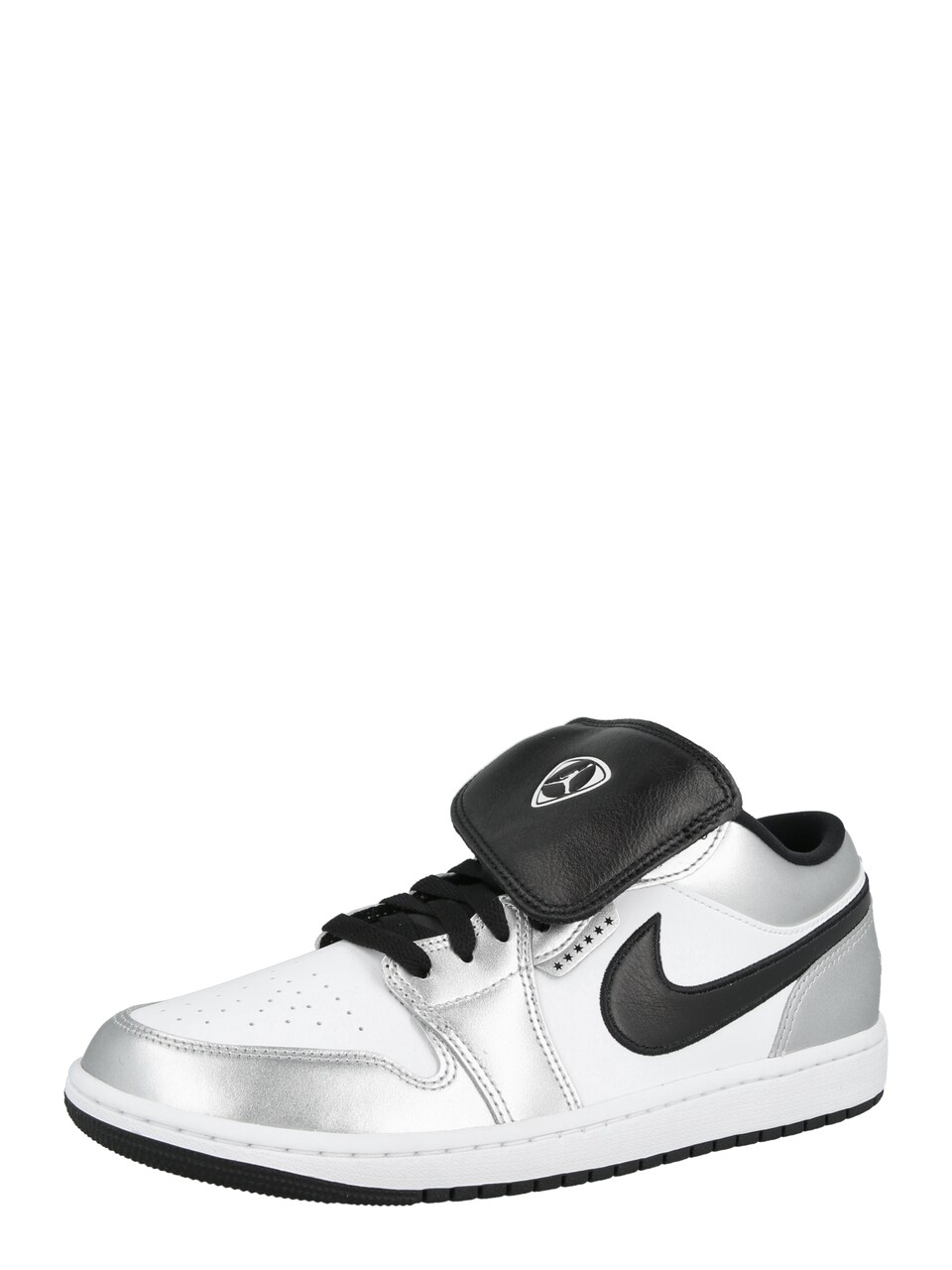 Låg sneaker 'AIR JORDAN 1' svart / silver