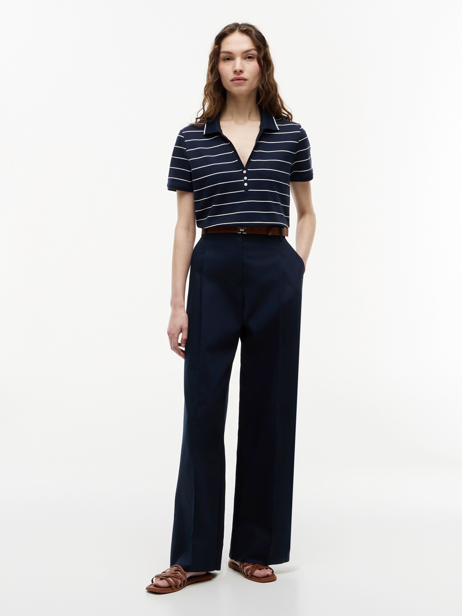 TOMMY HILFIGER Camiseta 'Regular Fit'  navy / blanco – imagen 4