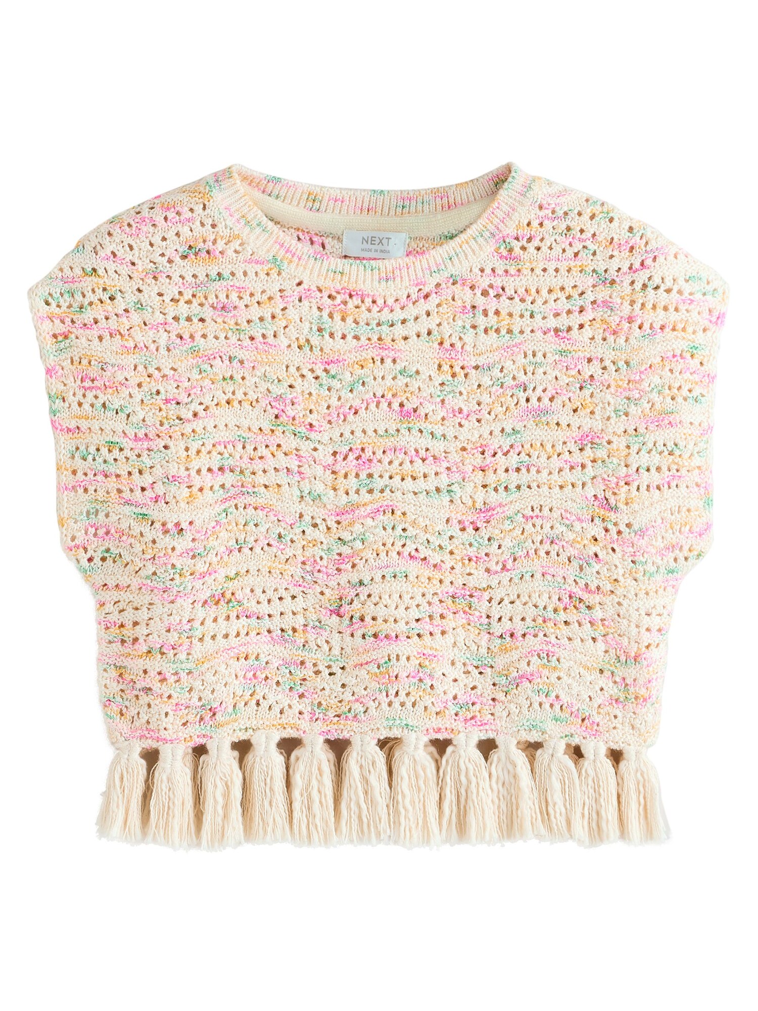 Next Top  ecru / verde / roz