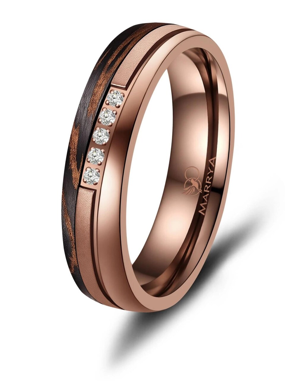Ring 'MARRYA Ehering CB-01 Carbon-Bronze'