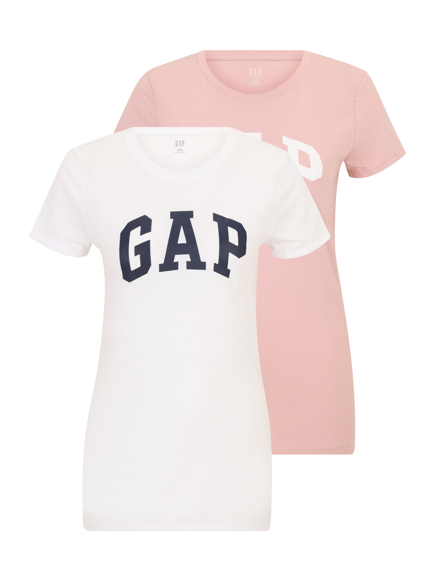 Gap Tall Tricou 'CLSC'  albastru marin / roz / alb