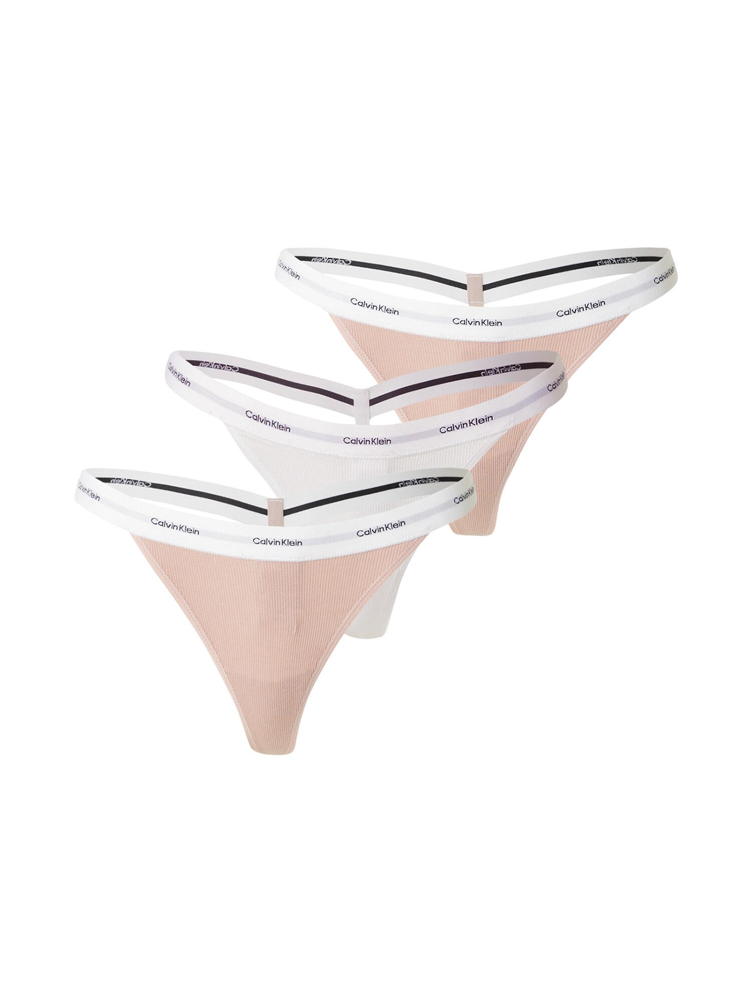 Calvin Klein Underwear String bugyik  fáradt rózsaszín / fekete / fehér akciós termékkép 1
