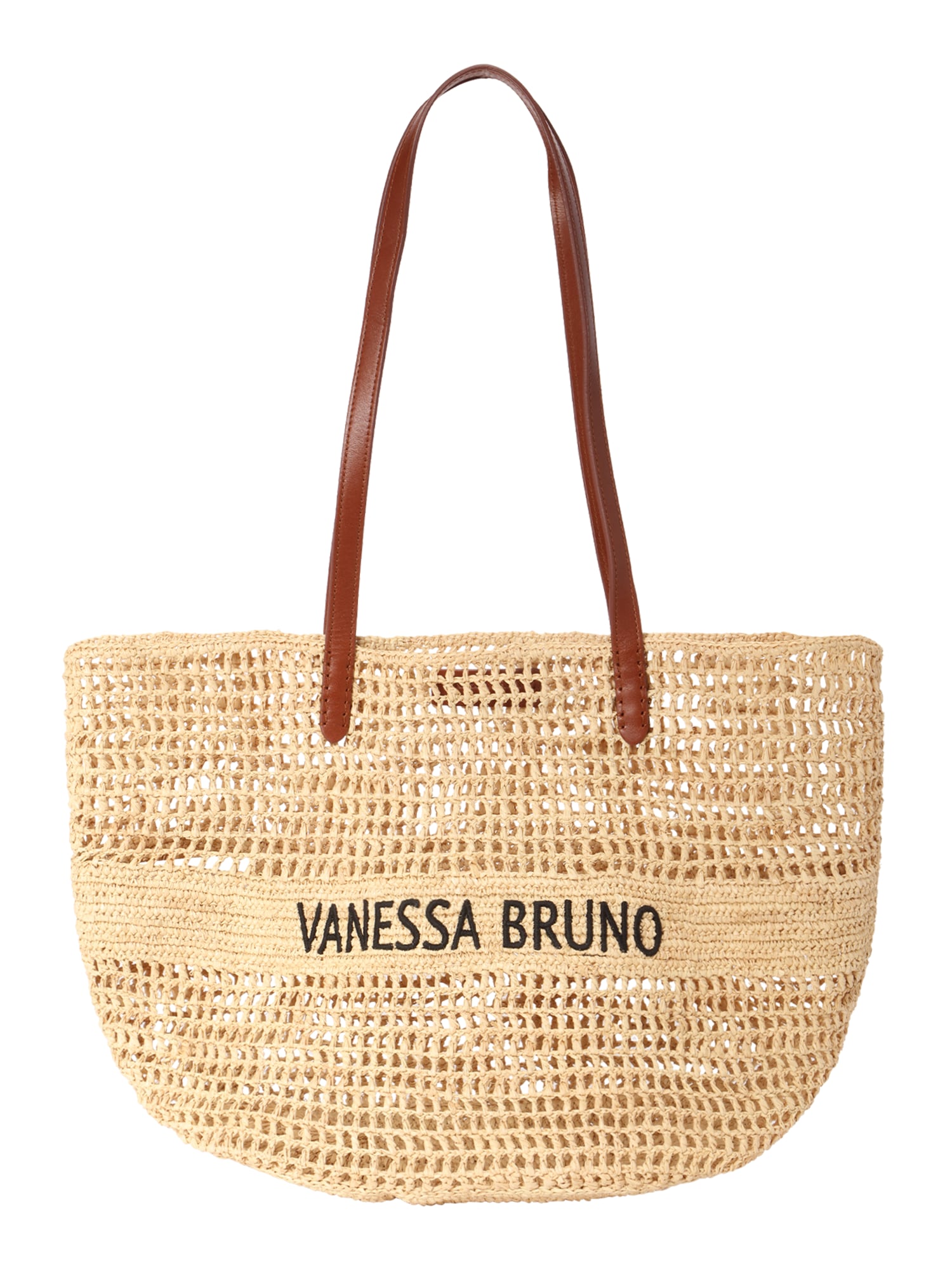 Vanessa Bruno Paplūdimio krepšys 'PANIER' smėlio / ruda / juoda