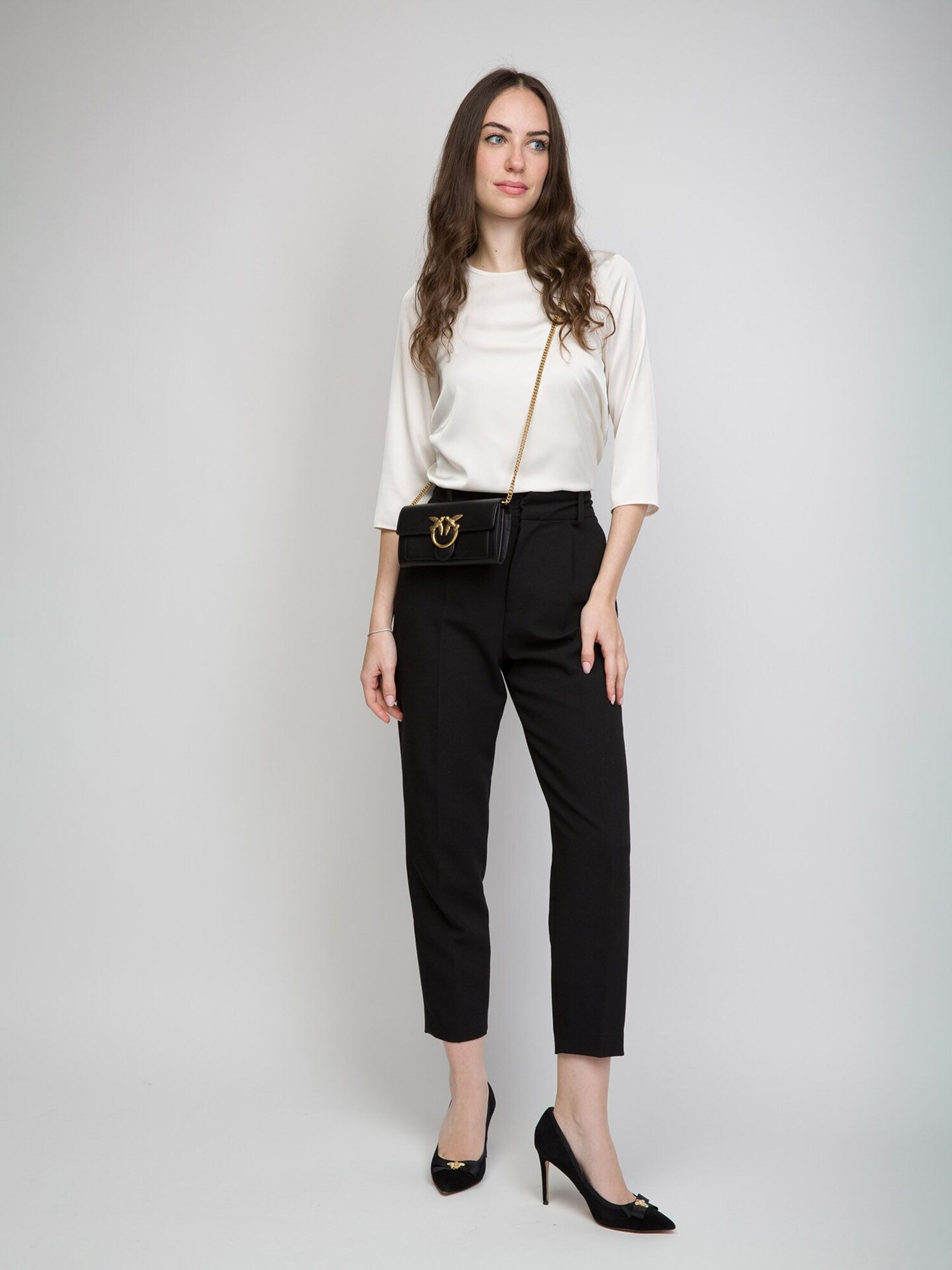PINKO Bolso de hombro  negro – imagen 14
