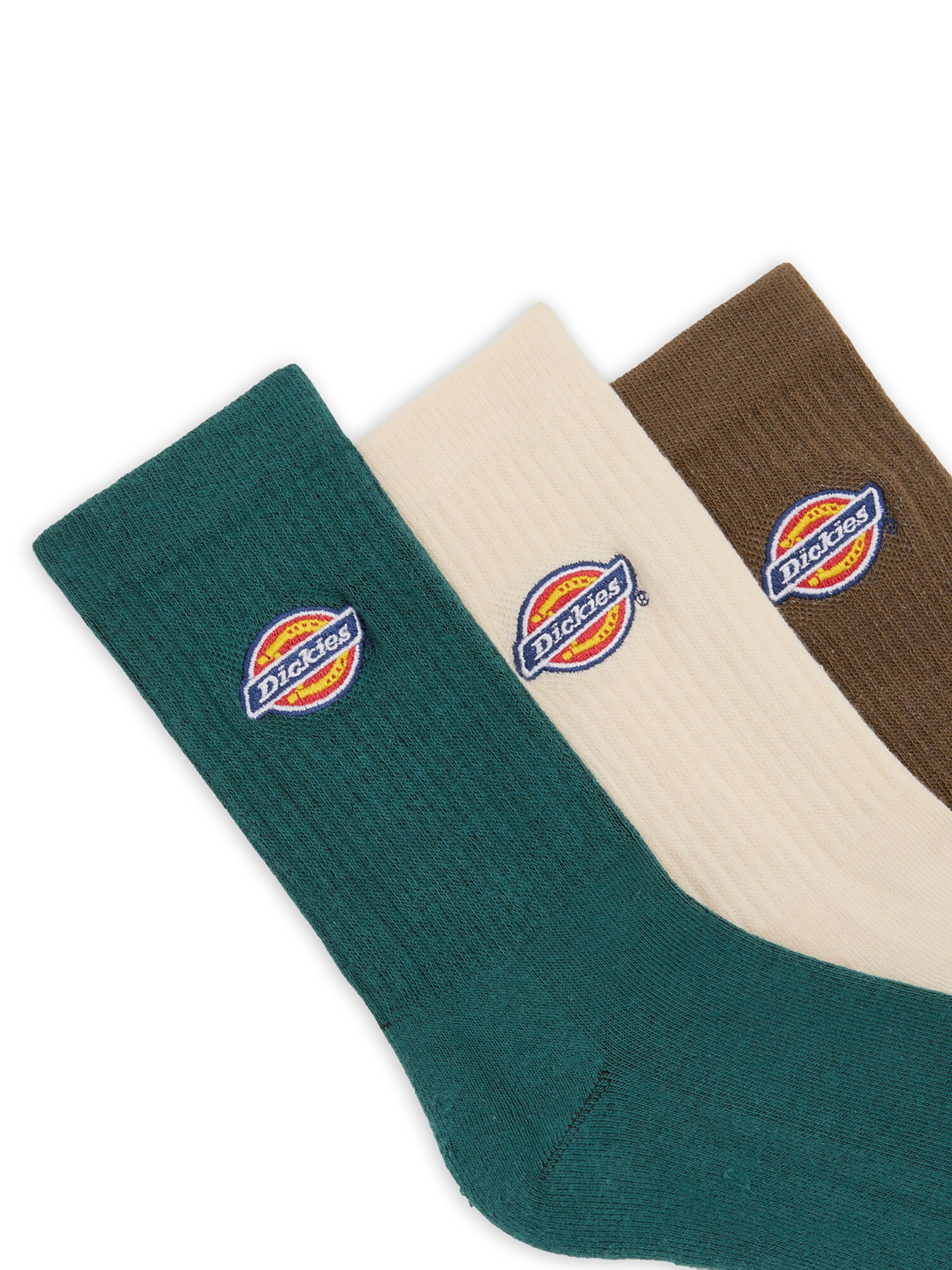 DICKIES Zokni 'Valley'  barna / benzin / piros / fehér termék 2. képe