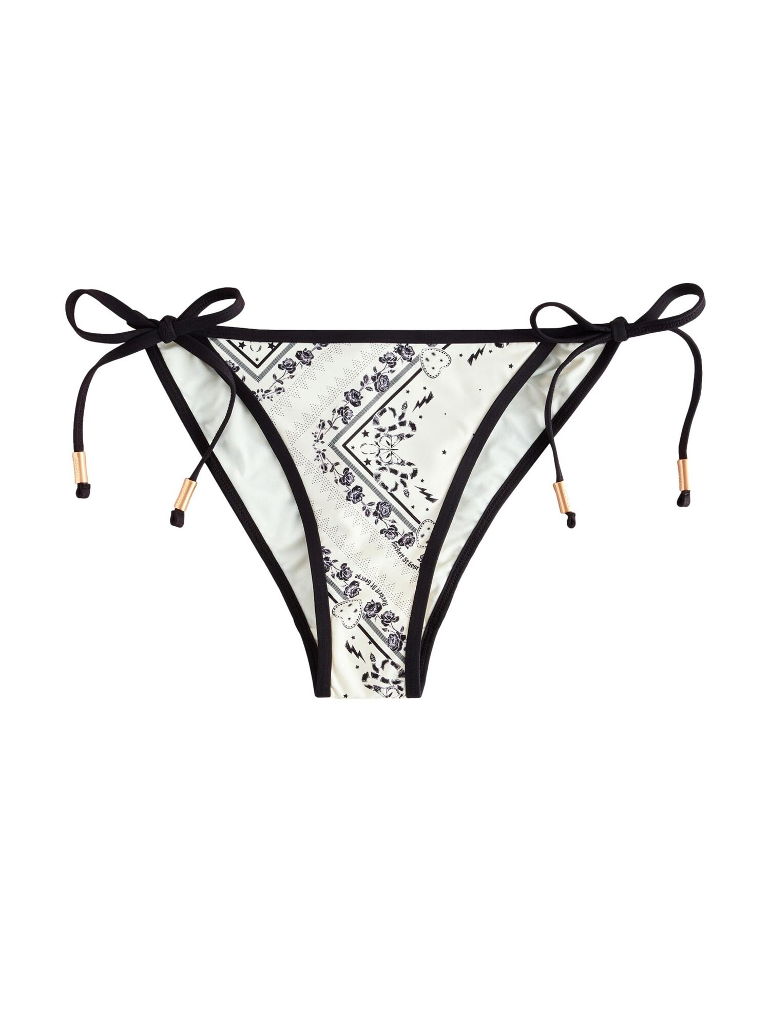 Rockett St George Slip costum de baie  negru / alb
