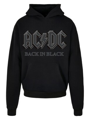 F4NT4STIC Sweatshirt ‘ACDC Back in Black’ Grijs / Zwart / Wit