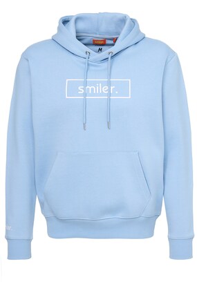 smiler. Sweatshirt ‘Happy’ Lichtblauw / Wit