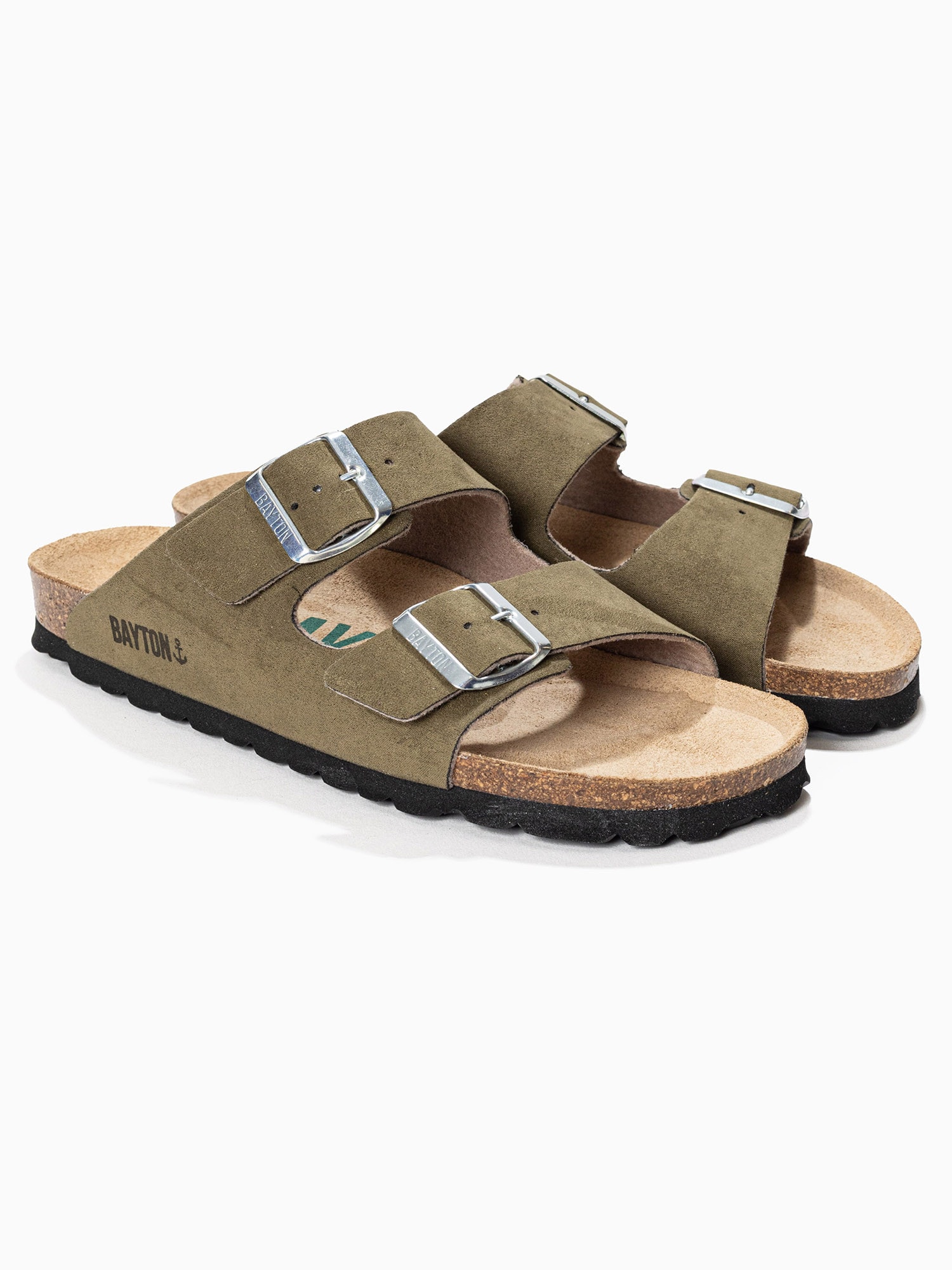Bayton Papucs 'Athena'  bézs / khaki / fekete / ezüst termék 2. képe
