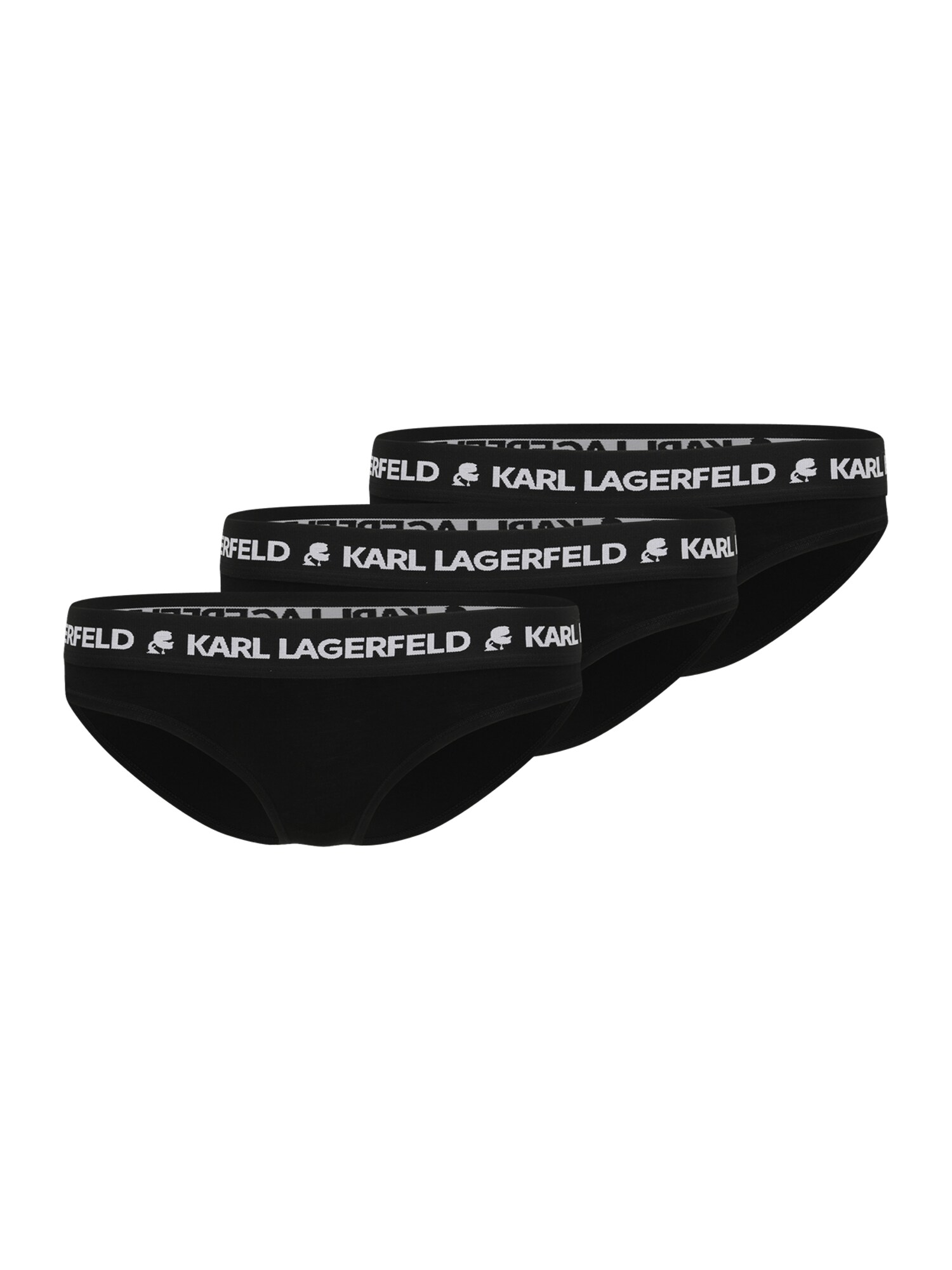 Karl Lagerfeld Slip  negru / alb
