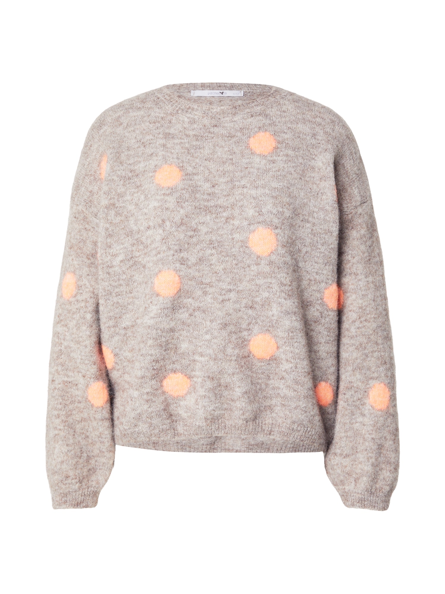 Hailys Pulover Sa44ra gri taupe / gri deschis / portocaliu