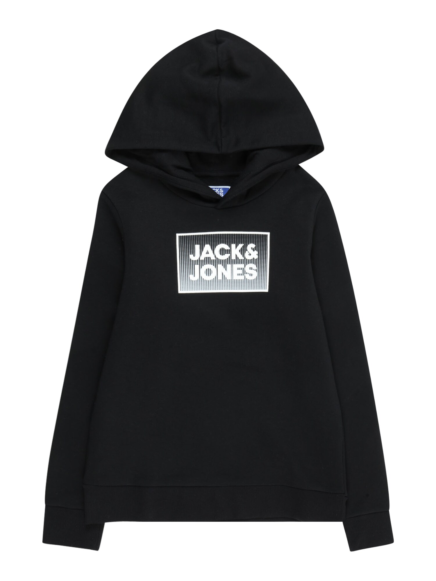 Jack & Jones Junior Mikina 'JJSTEEL'  tmavosivá / čierna / biela