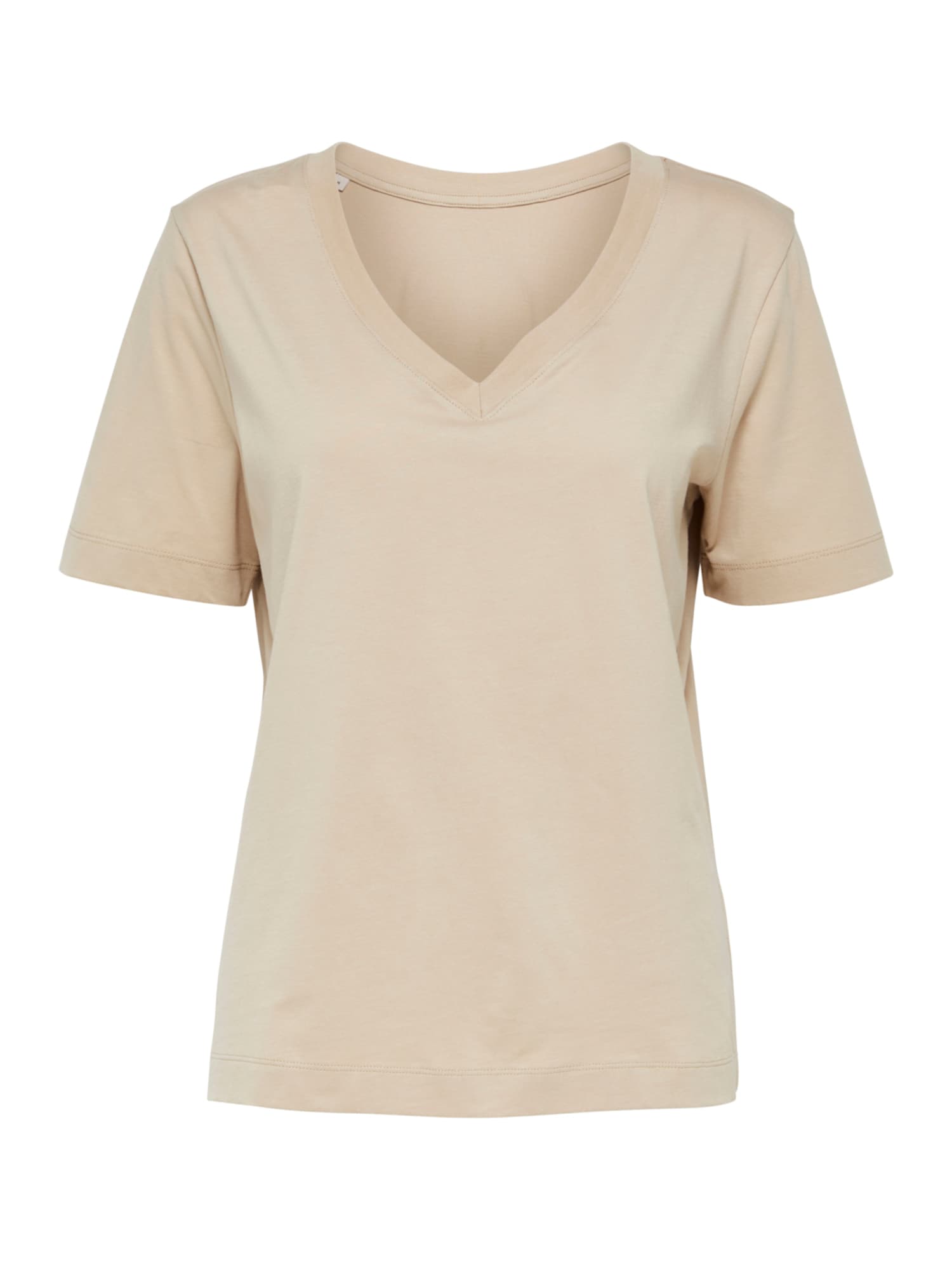 Selected Femme Curve Marškinėliai 'Andard' smėlio spalva