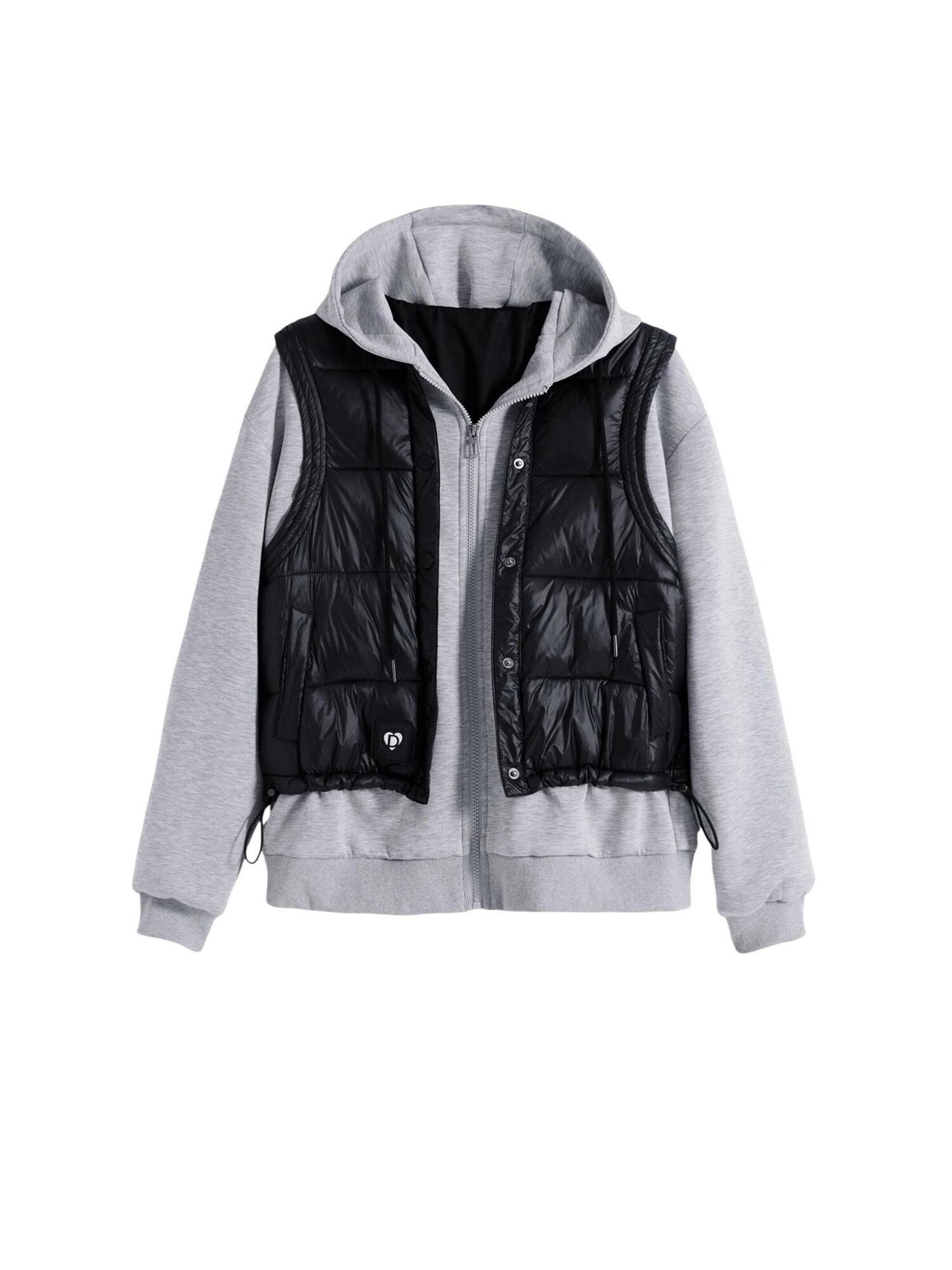 Desigual Sudadera 'SWEAT_CHALECO 25WWSK05'  gris