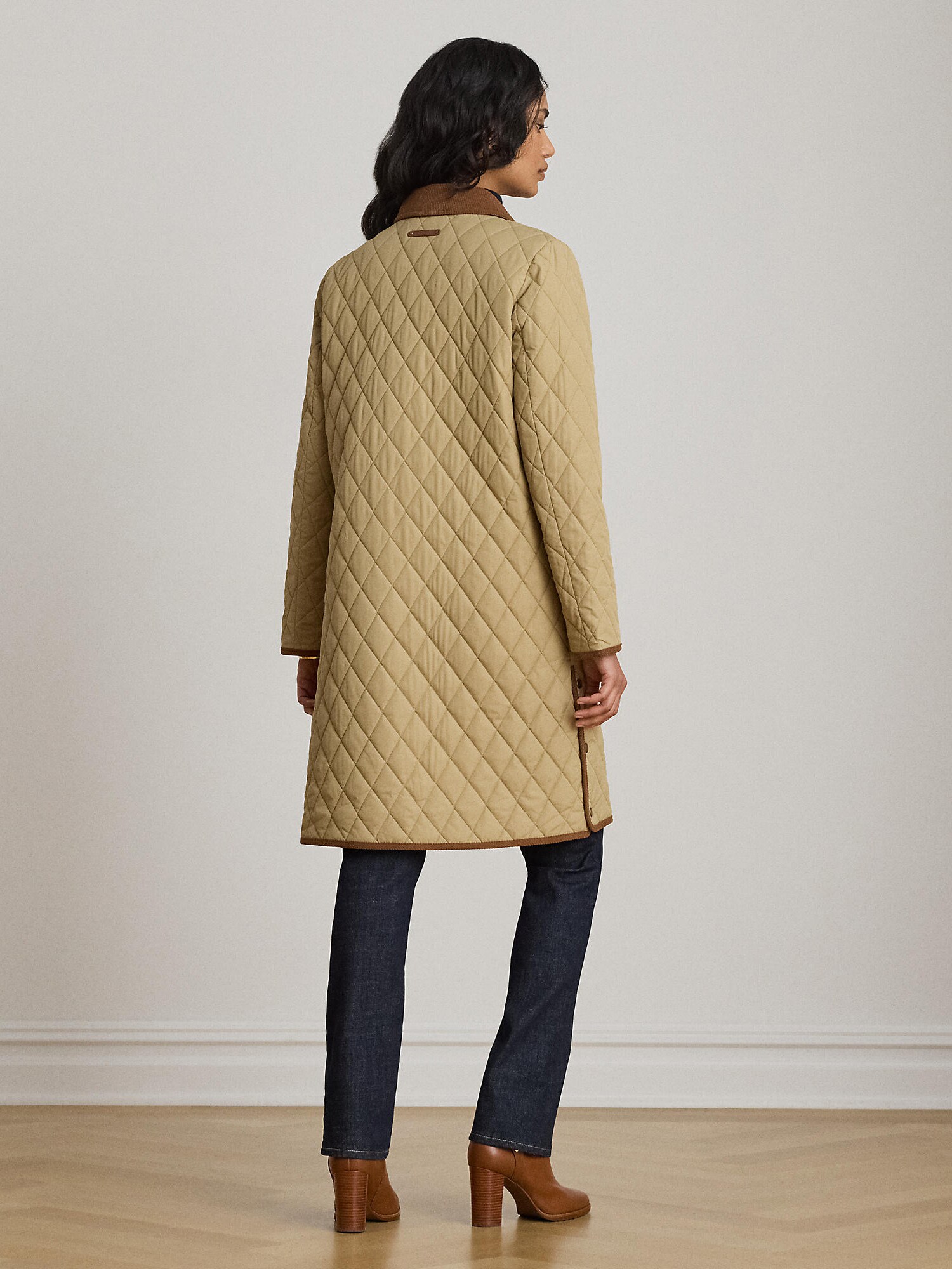 Lauren Ralph Lauren Abrigo de entretiempo  beige / navy / marrón – imagen 3