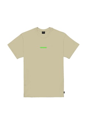 Propaganda Shirt Beige / Neongroen