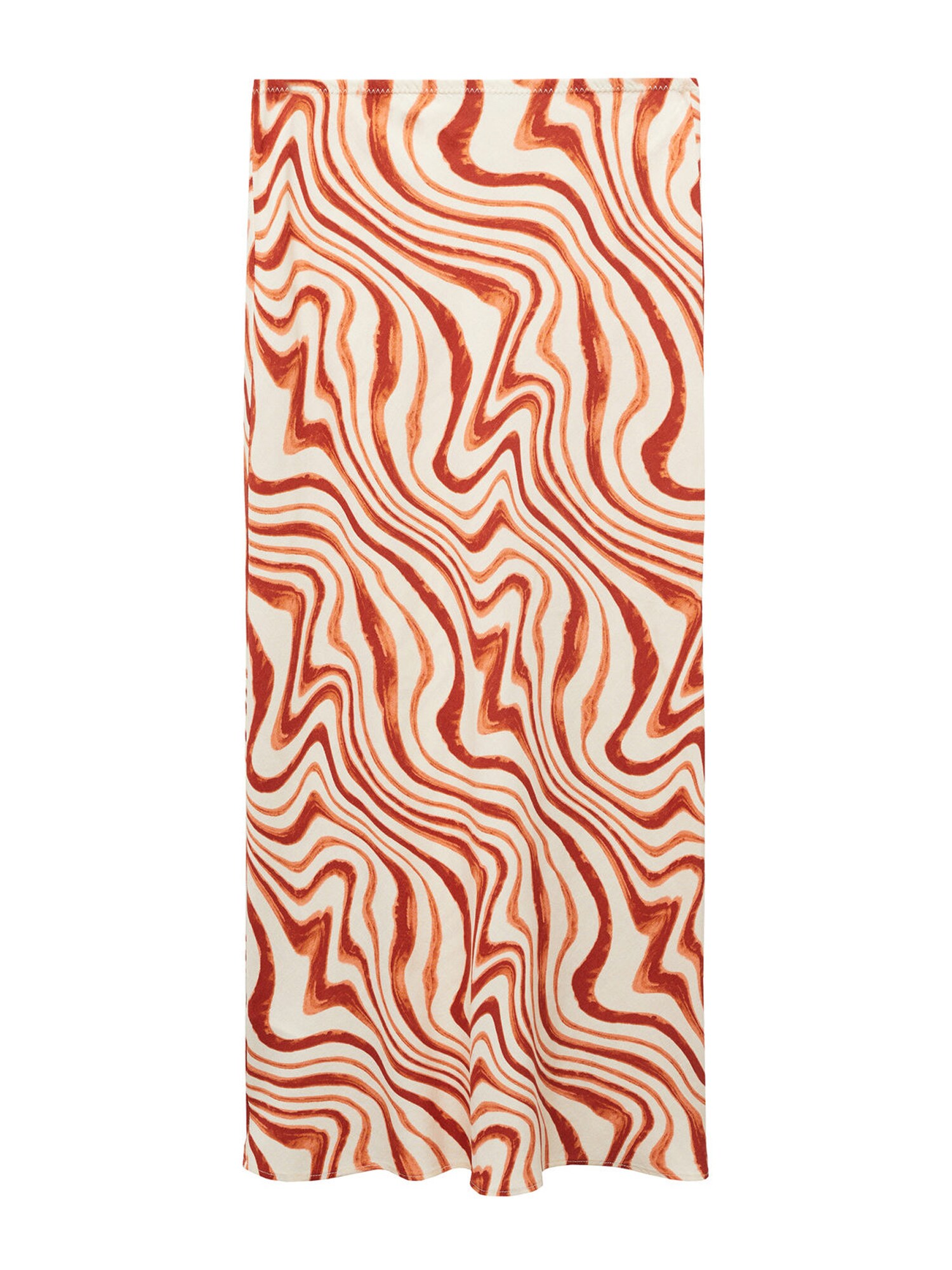 MANGO Fustă Betty  crem / portocaliu / portocaliu închis