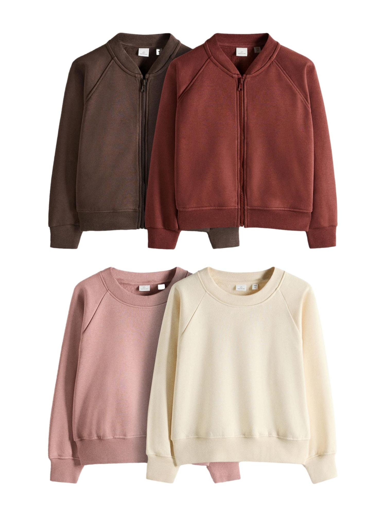 The Set Set  crem / ciocolatiu / maro ruginiu / roz pal