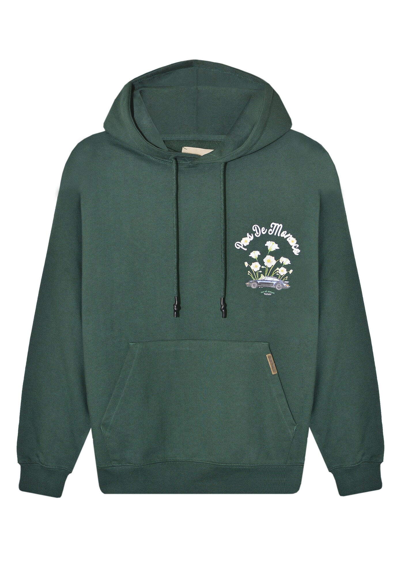 Pas De Monaco Felpa 'Fleur De Route'  navy / verde chiaro / verde scuro / bianco